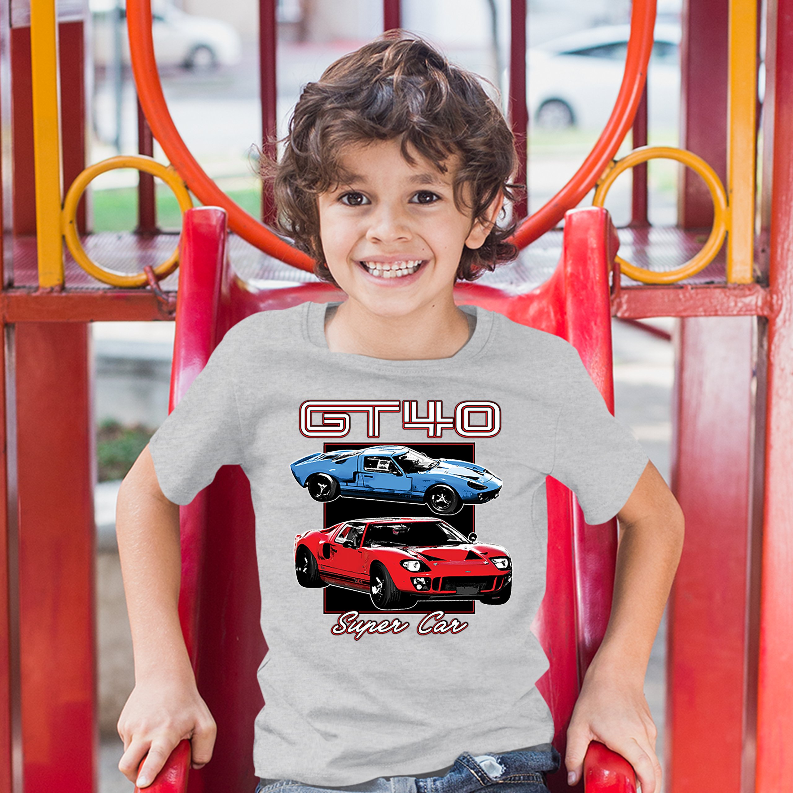 Ford GT40 Youth T-shirt American Vintage Super Car Retro Licensed Kids - Picture 10 of 30