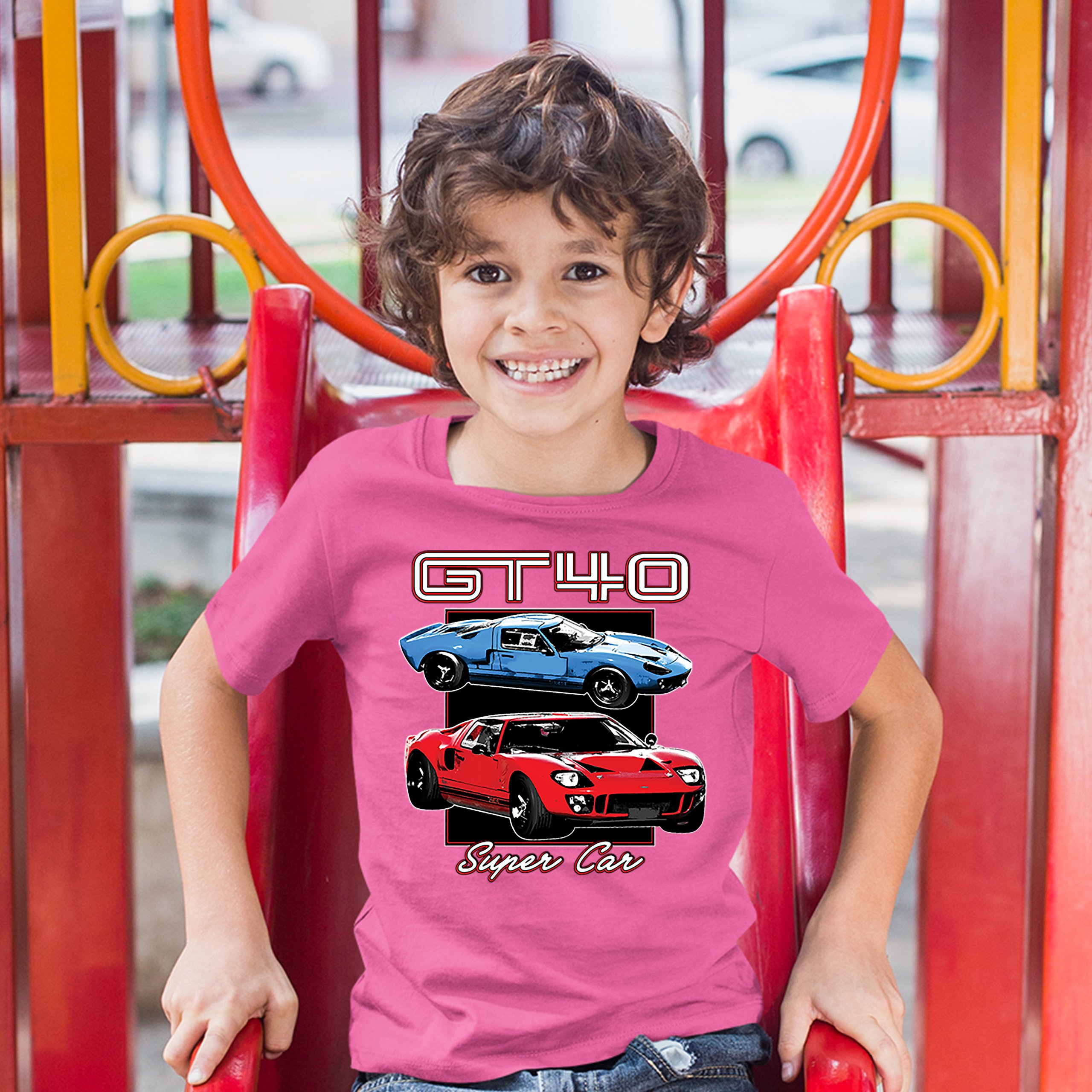 Ford GT40 Youth T-shirt American Vintage Super Car Retro Licensed Kids - Picture 30 of 30