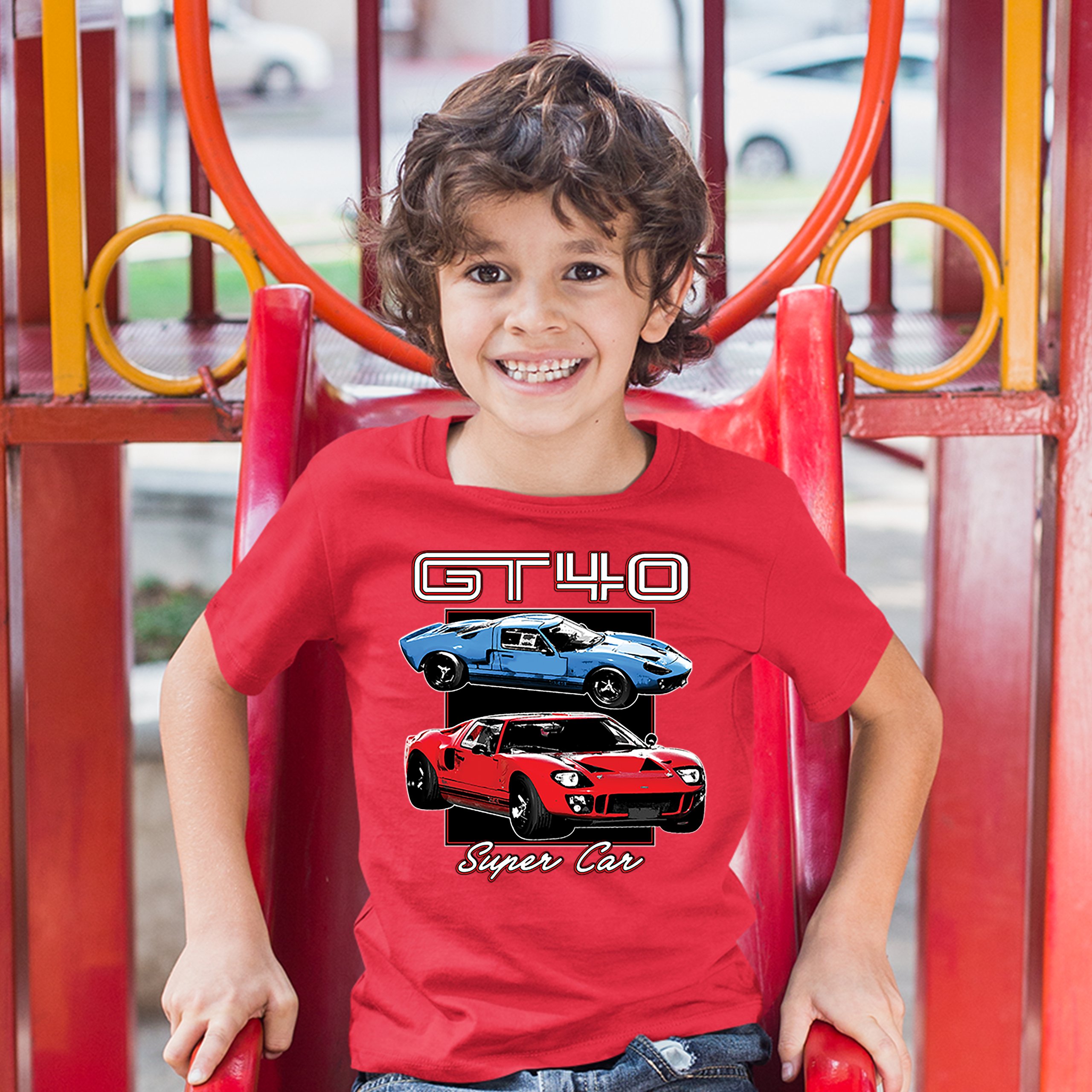 Ford GT40 Youth T-shirt American Vintage Super Car Retro Licensed Kids - Picture 14 of 30