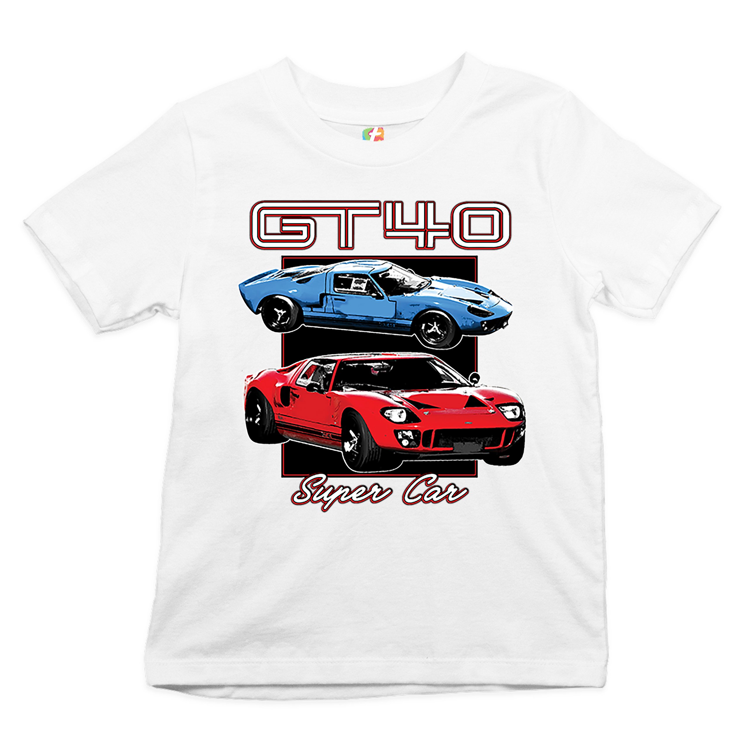 Ford GT40 Youth T-shirt American Vintage Super Car Retro Licensed Kids - Picture 15 of 30