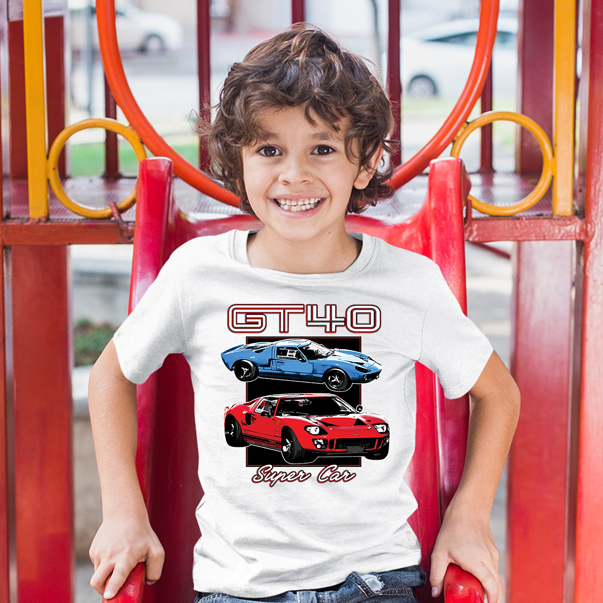 Ford GT40 Youth T-shirt American Vintage Super Car Retro Licensed Kids - Picture 18 of 30