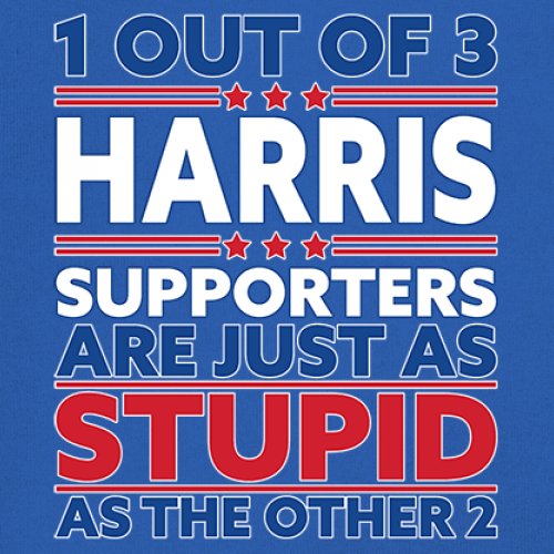 1 Out of 3 Harris Supporters Are Just As Stupid Sweatshirt Pro- Trump Crewneck - Picture 46 of 50
