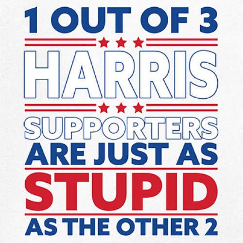 1 Out of 3 Harris Supporters Are Just As Stupid Sweatshirt Pro- Trump Crewneck - Picture 25 of 50