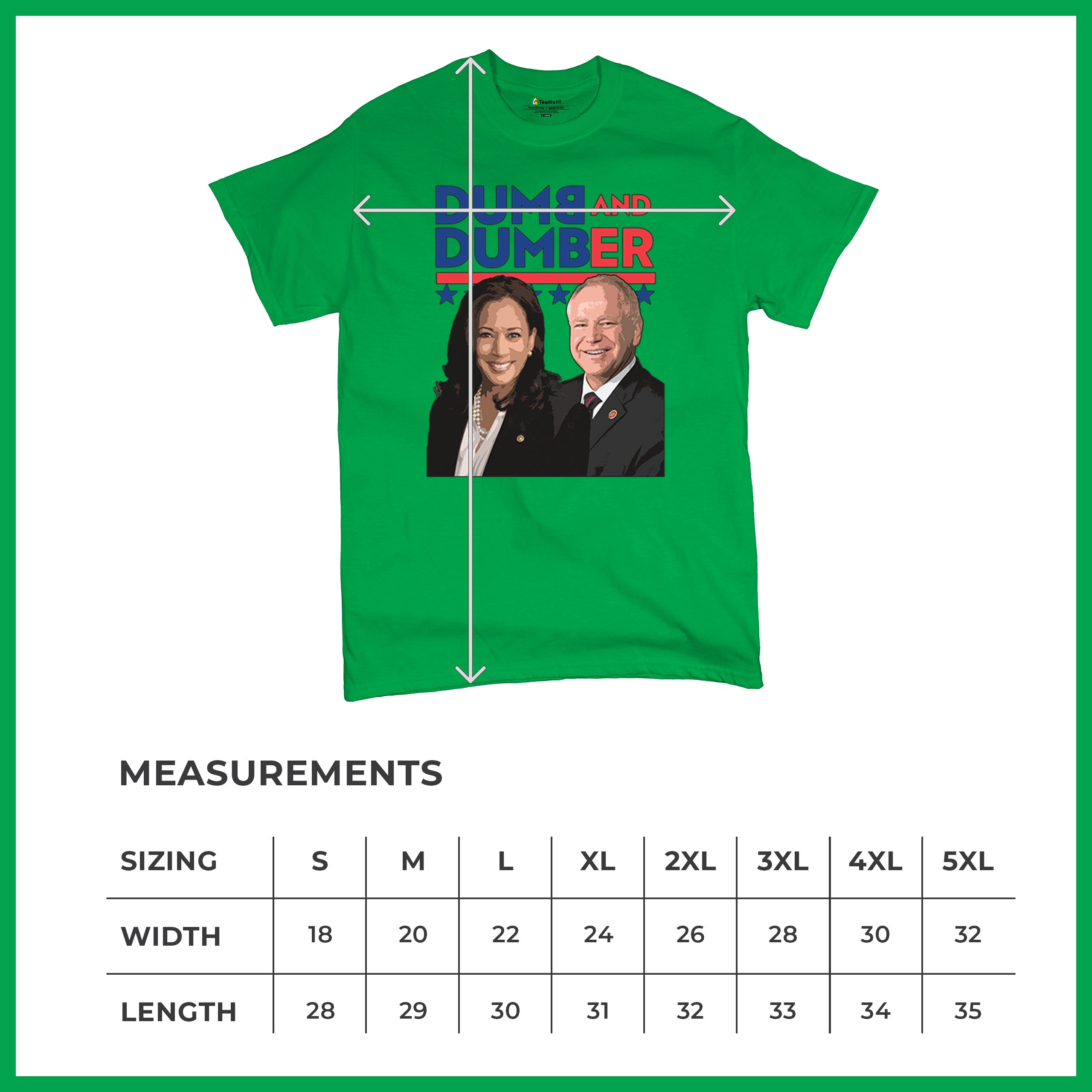Four Season Total Landscaping Trump Dumb T-Shirt Verde Militare Taglia L