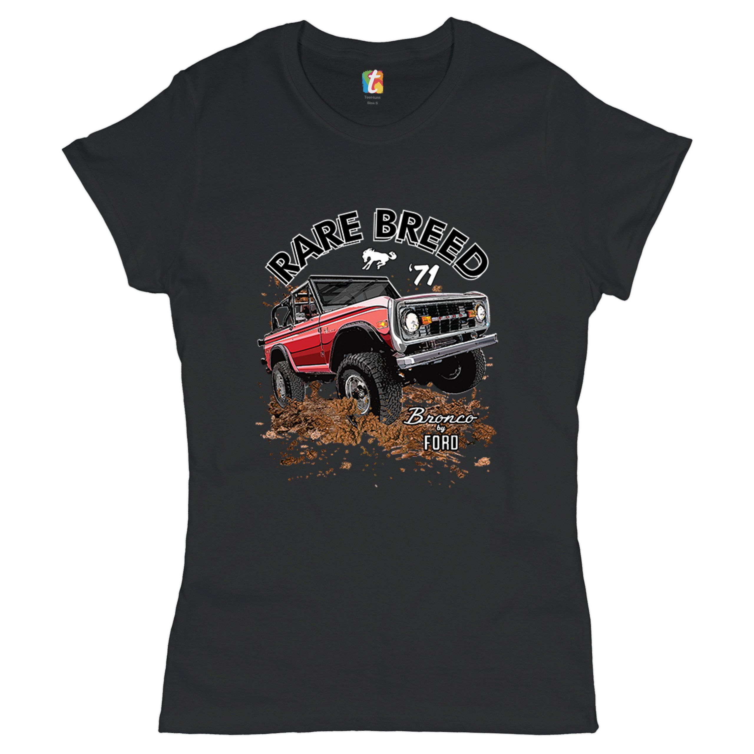 Bronco by Ford T-Shirt Rare Breed '71 Offroad Ford Truck Licensed Women's Tee