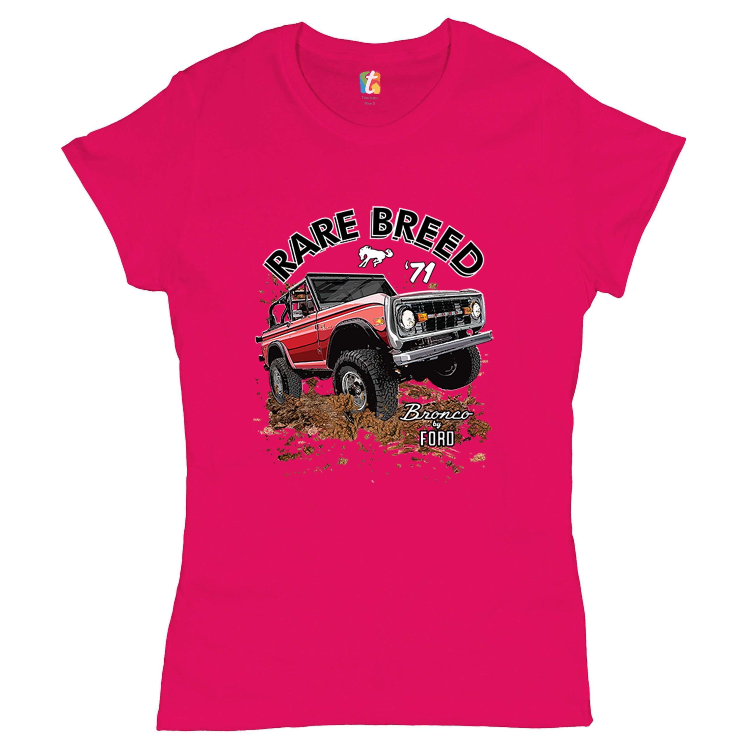 Bronco by Ford T-Shirt Rare Breed '71 Offroad Ford Truck Licensed Women's Tee