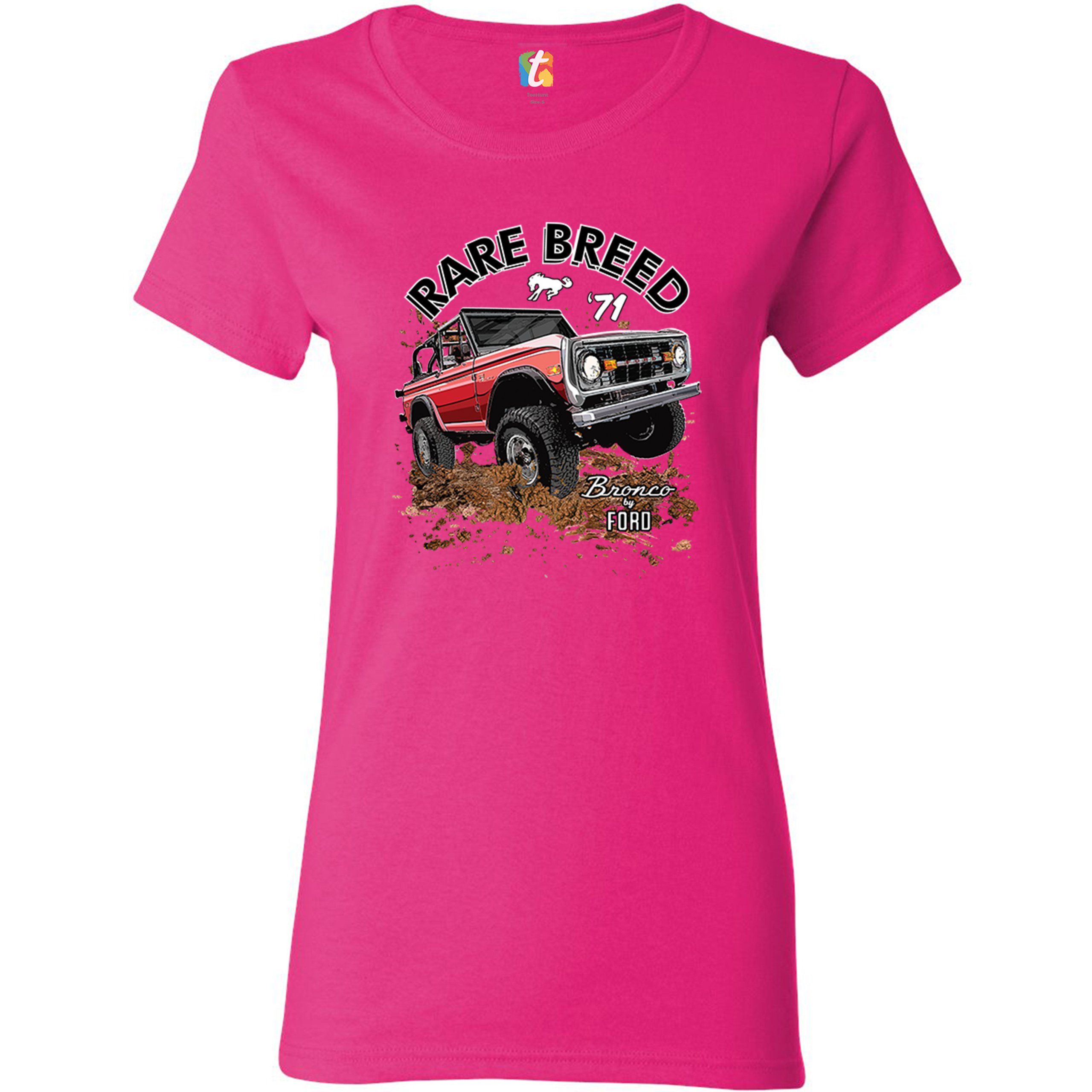 Bronco by Ford T-Shirt Rare Breed '71 Offroad Ford Truck Licensed Women's Tee