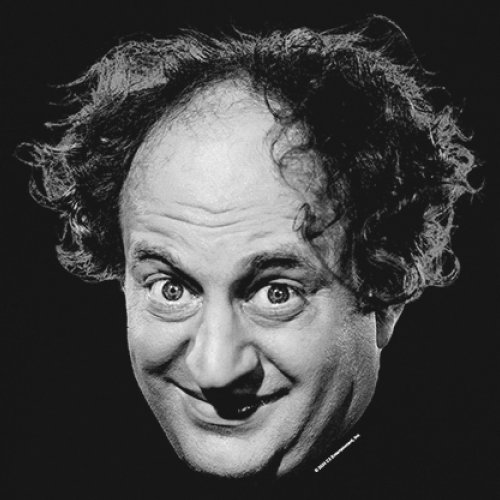 ALTRA Larry The Three Stooges Tank Top Moe Curly Shemp 3 Trio Icone Retro Top Uomo