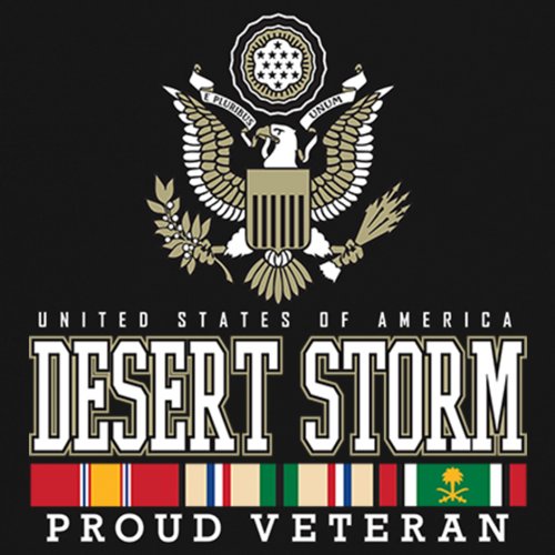 Desert Storm Proud Veteran T-Shirt American Army Gulf War DD 214 Women's Tee - Picture 4 of 50