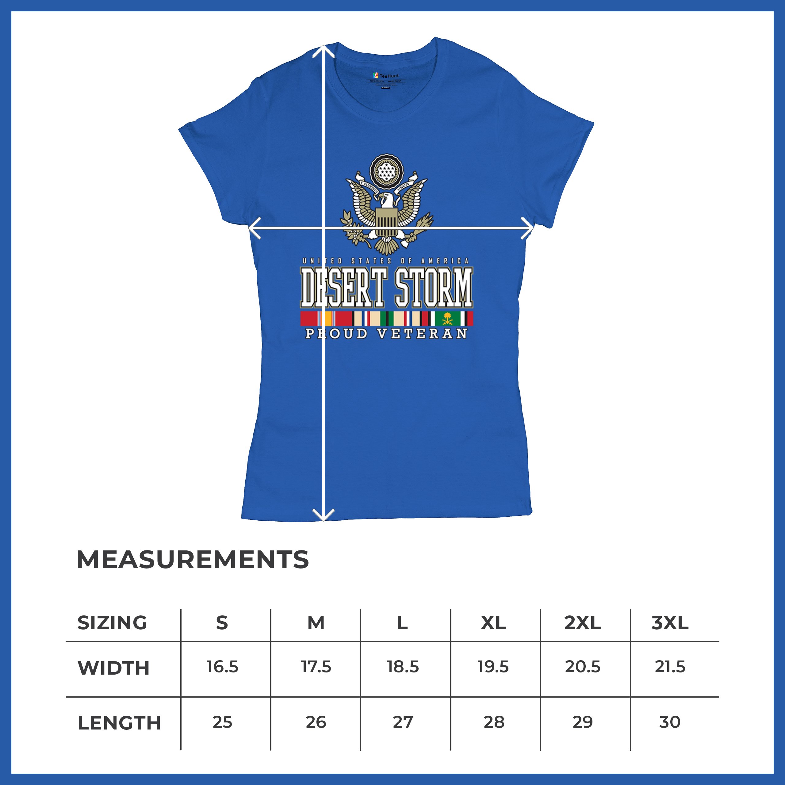 Desert Storm Proud Veteran T-Shirt American Army Gulf War DD 214 Women's Tee - Picture 36 of 50