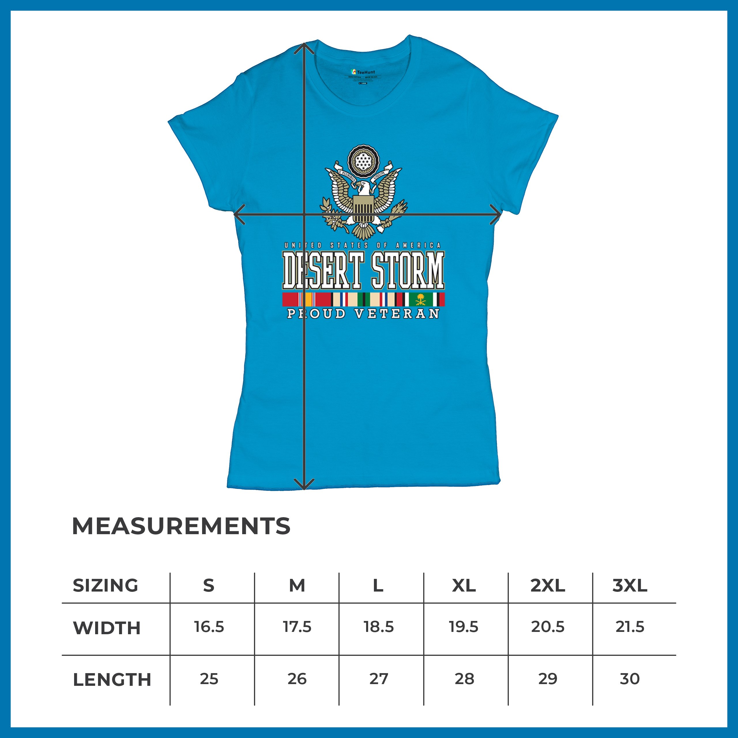 Desert Storm Proud Veteran T-Shirt American Army Gulf War DD 214 Women's Tee - Picture 43 of 50