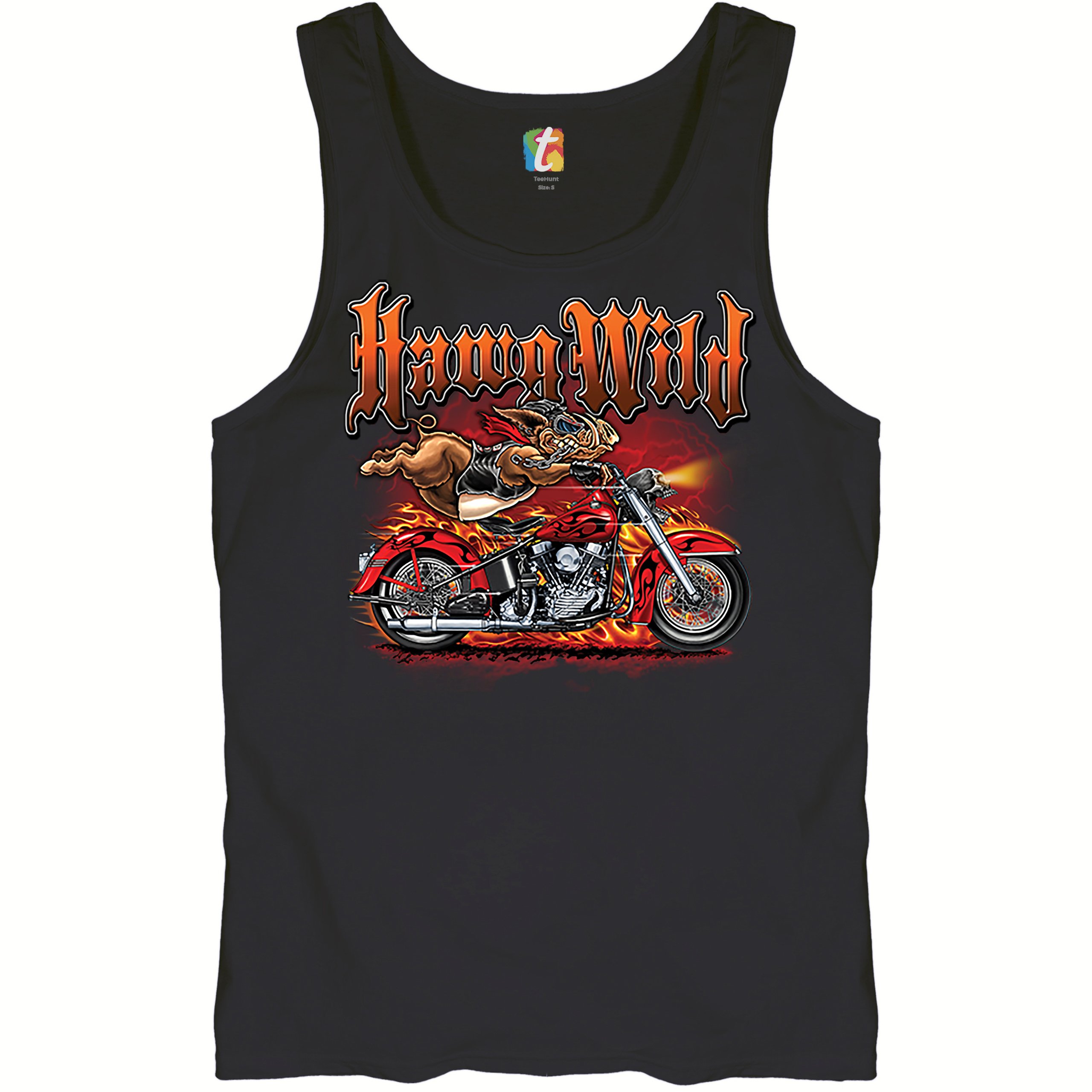 Hawg Rider Hawg Wild Tank Top Born to Be Wild Biker Rider Motorcycle Enthusiast ...