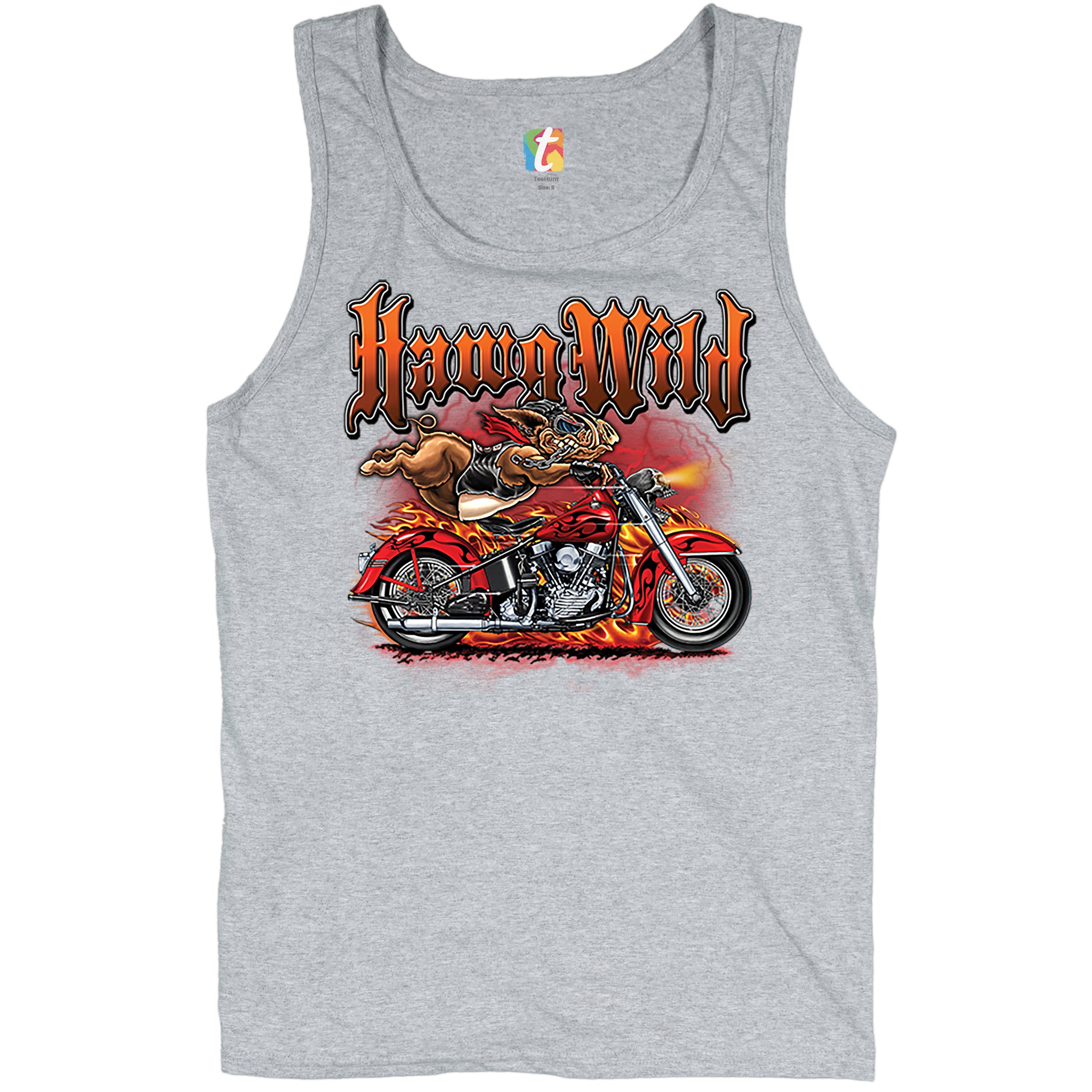 Hawg Rider Hawg Wild Tank Top Born to Be Wild Biker Rider Motorcycle Enthusiast ...