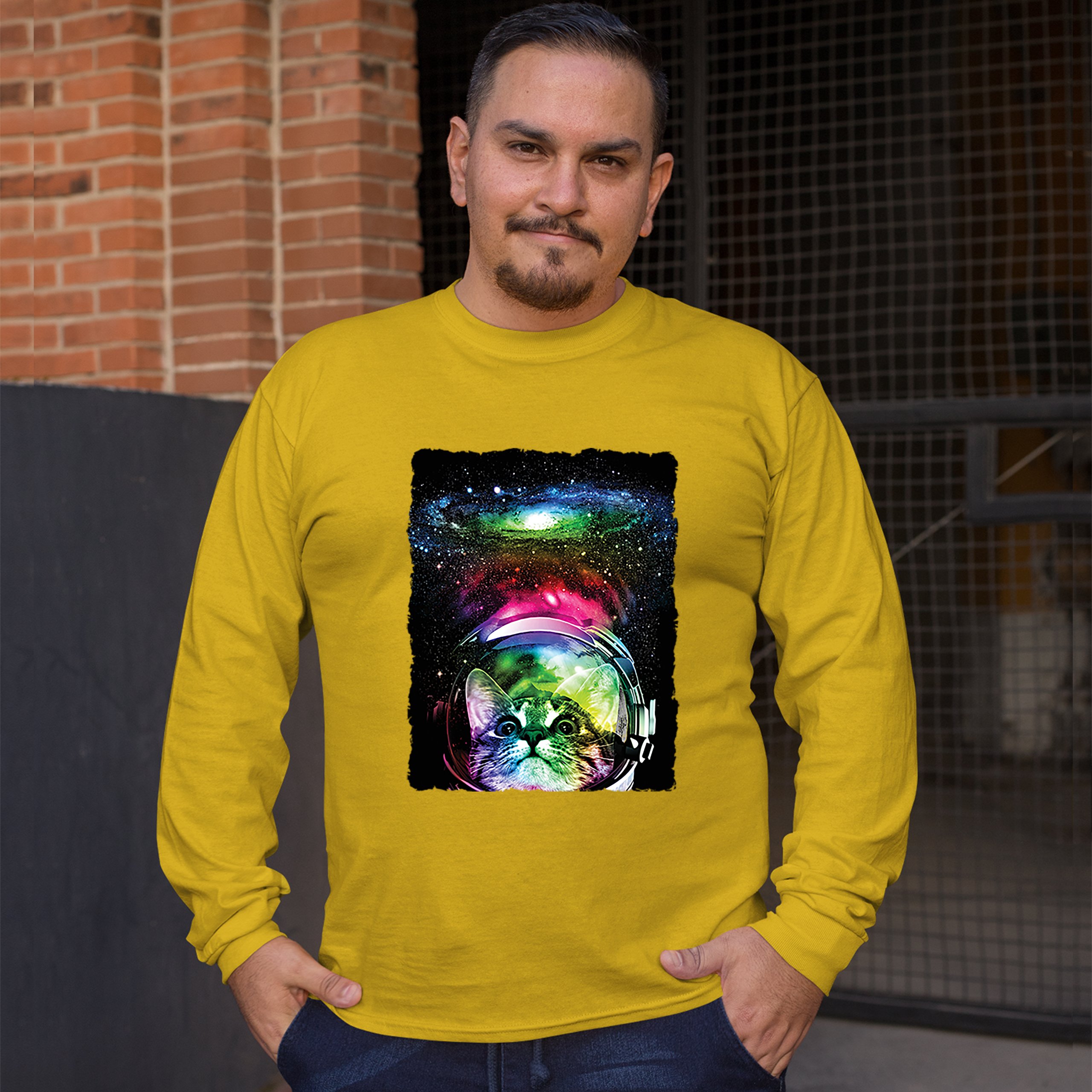 astronaut kitty shirt