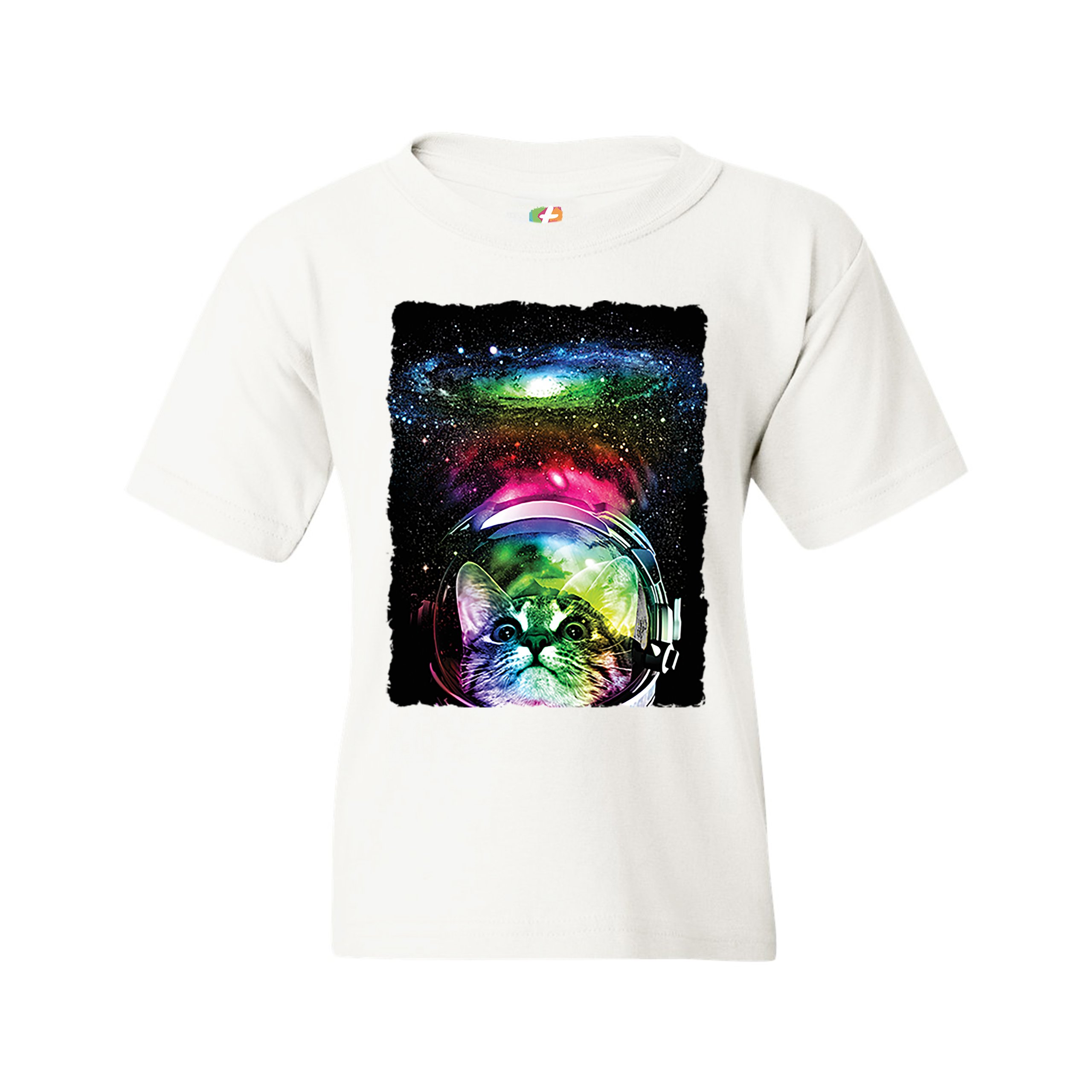 Astronaut Cat Youth T-shirt Space Kitty Kids - Picture 15 of 29