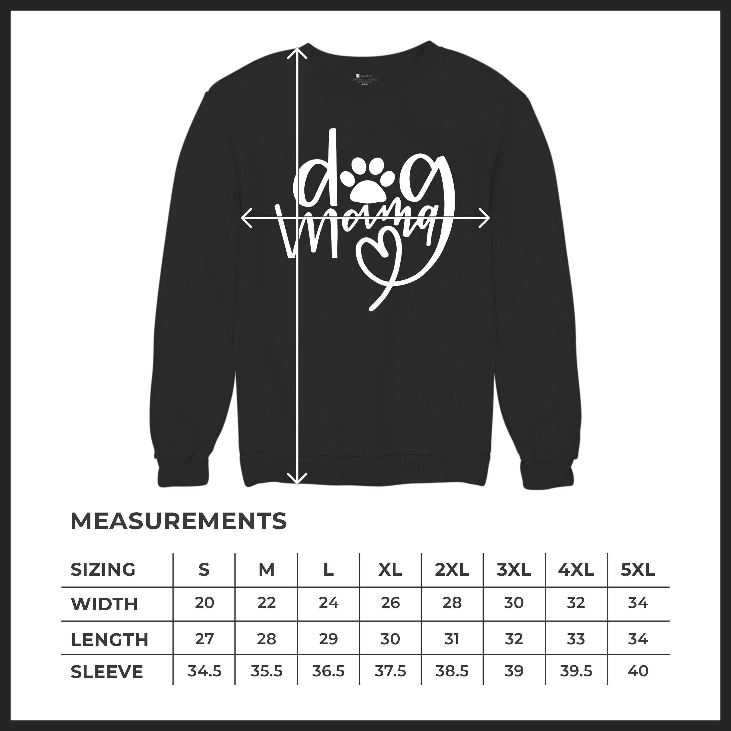 Dog Mama Funny Mother's Day Sweatshirt Puppy Breed Adopt a Pet Paw Crewneck - Picture 8 of 50
