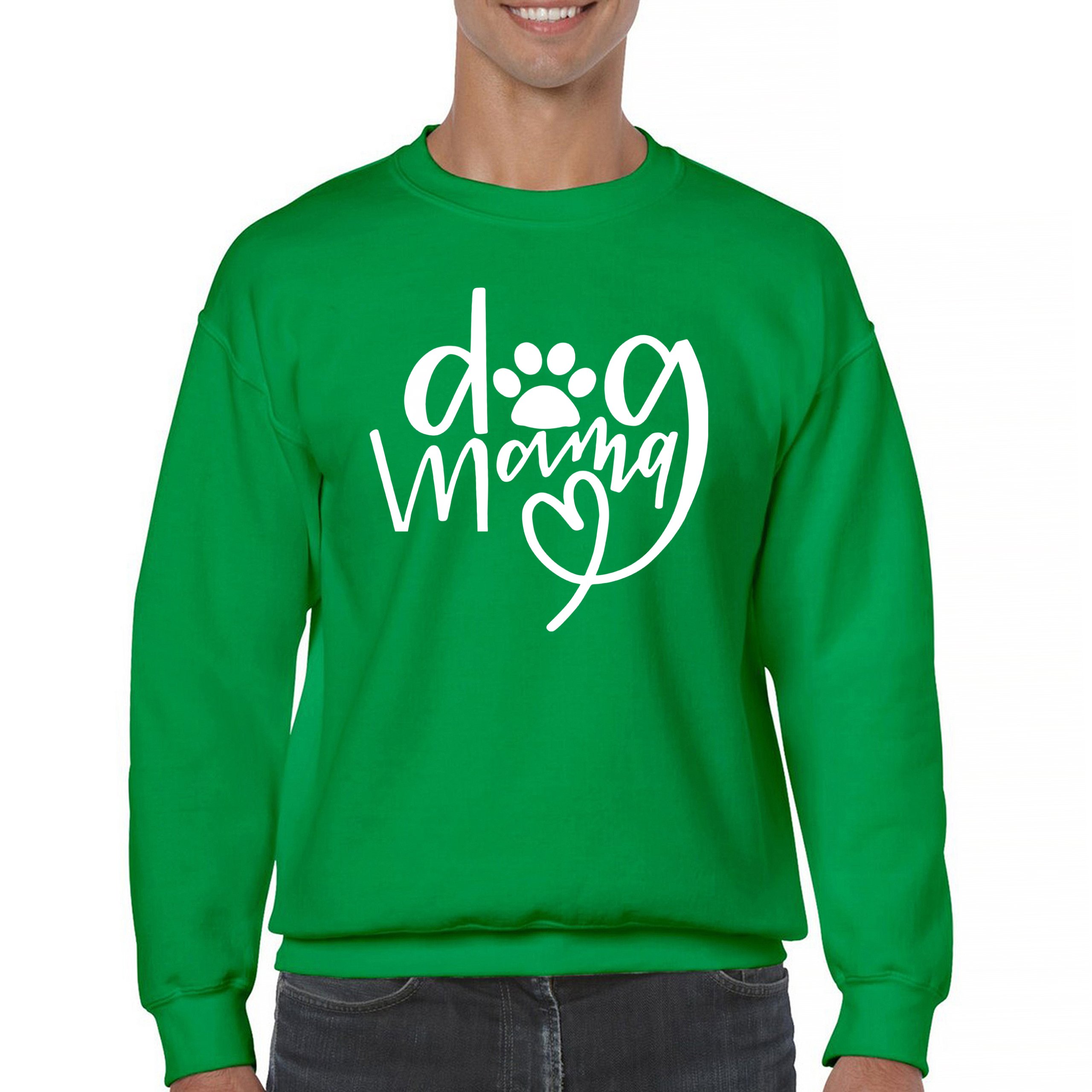 Dog Mama Funny Mother's Day Sweatshirt Puppy Breed Adopt a Pet Paw Crewneck - Picture 37 of 50