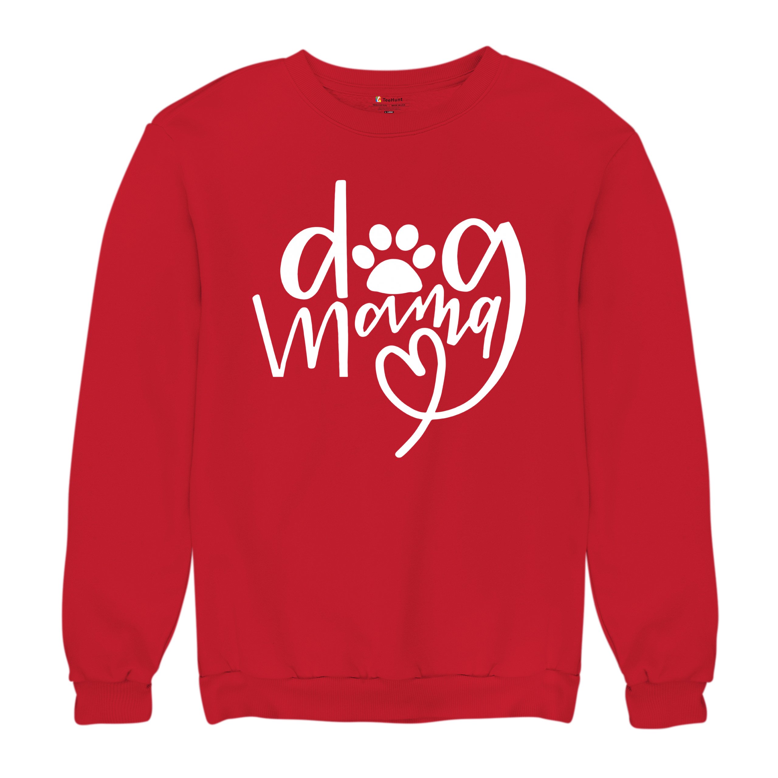 Dog Mama Funny Mother's Day Sweatshirt Puppy Breed Adopt a Pet Paw Crewneck - Picture 20 of 50
