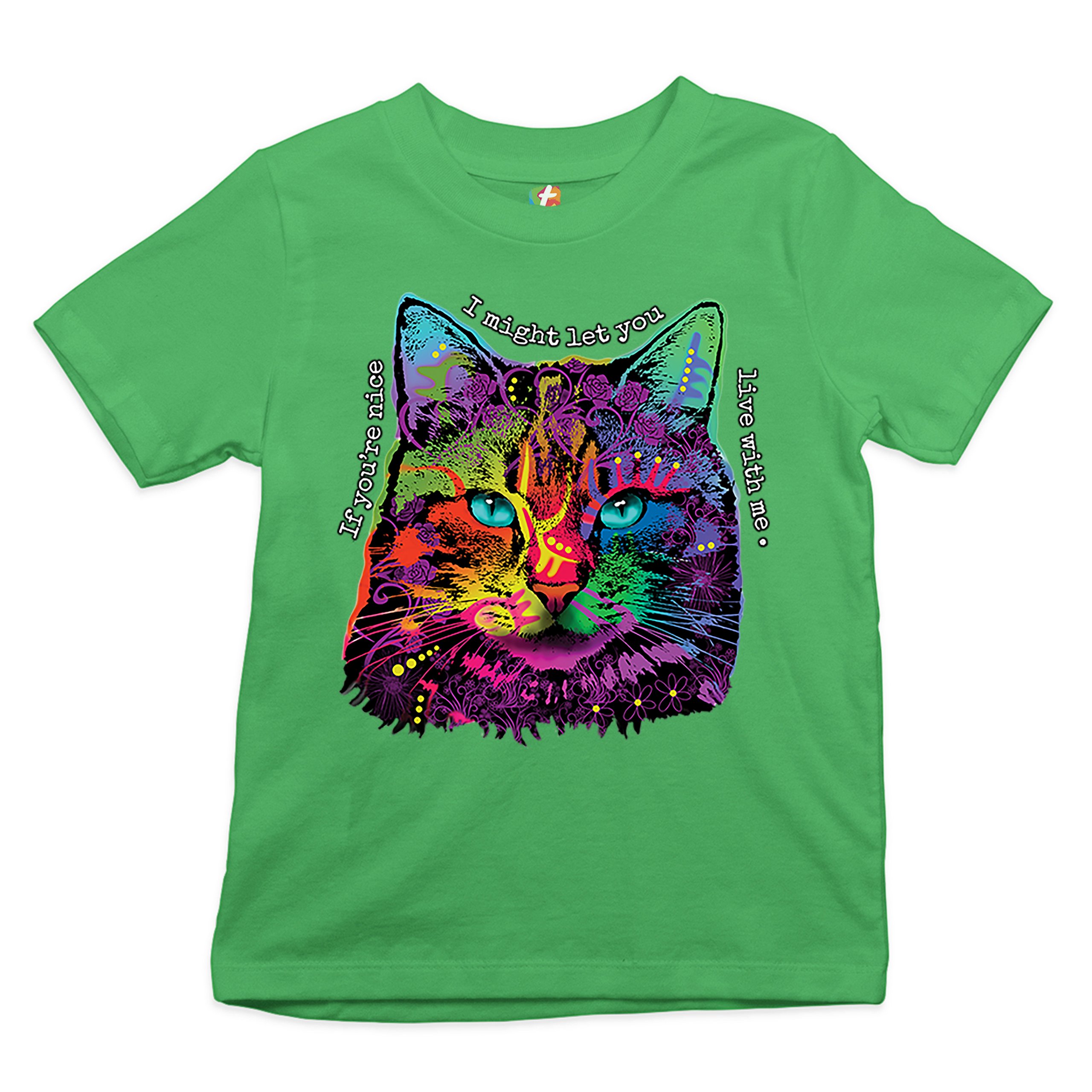 If You're Nice I Might Let You Live With Me Youth T-shirt Andy Maxx Cat Kids - Picture 18 of 29
