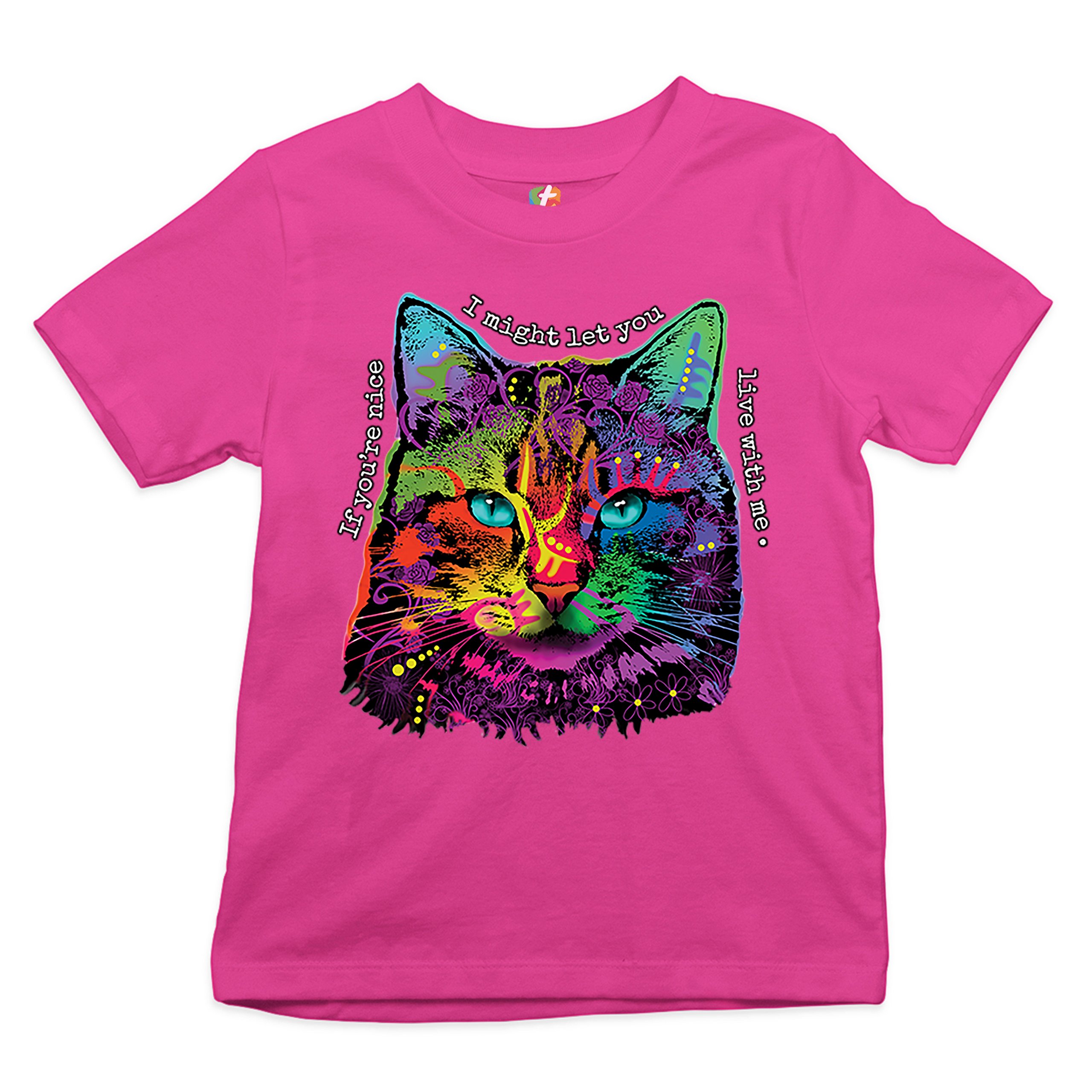 If You're Nice I Might Let You Live With Me Youth T-shirt Andy Maxx Cat Kids - Picture 26 of 29