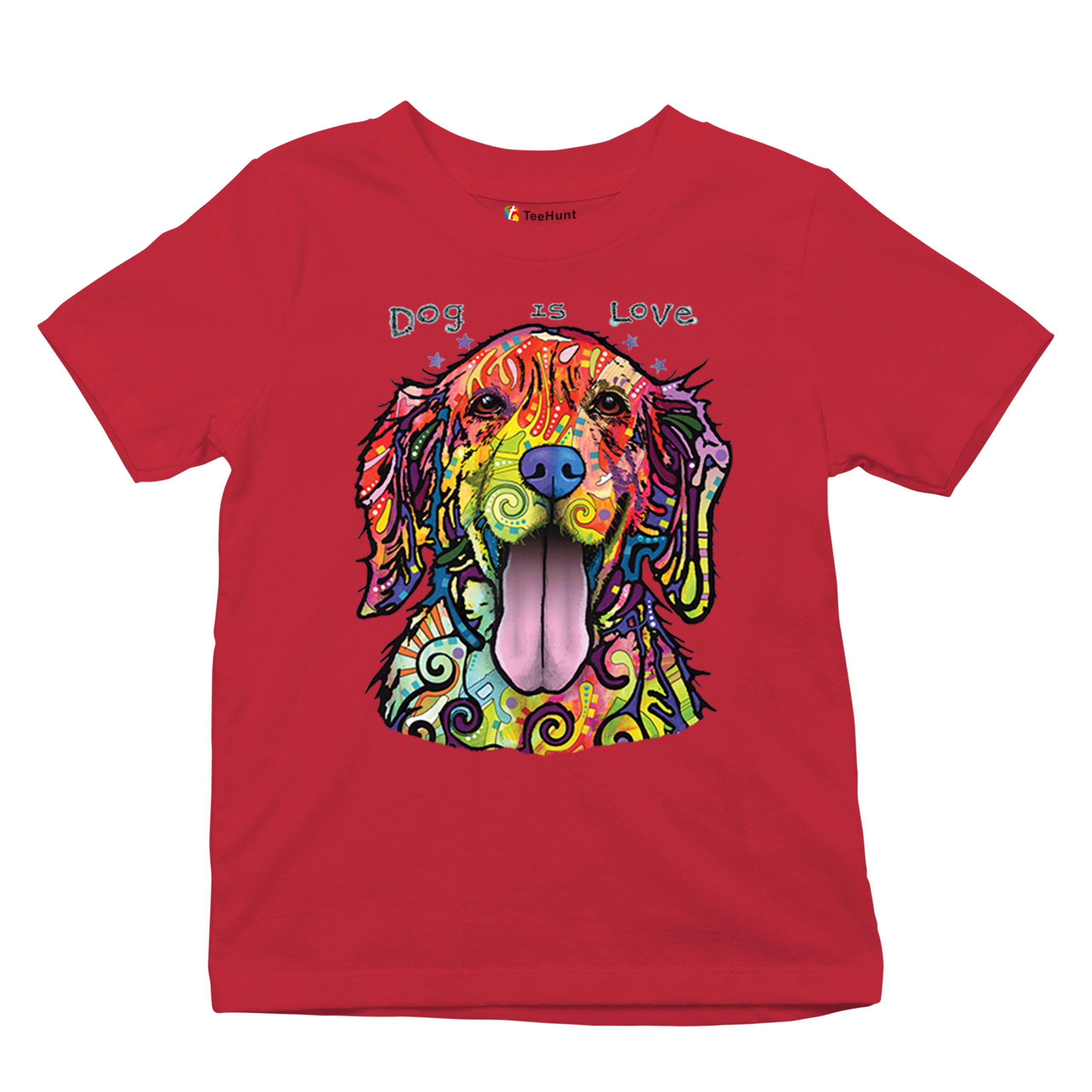 Dean Russo Dog is Love Labrador Retriever Youth T-shirt Happy Pet Kids - Picture 20 of 50