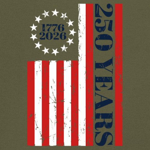 USA 250 Years Flag Long Sleeve T-shirt American Patriotic July 4th Freedom - Picture 53 of 78