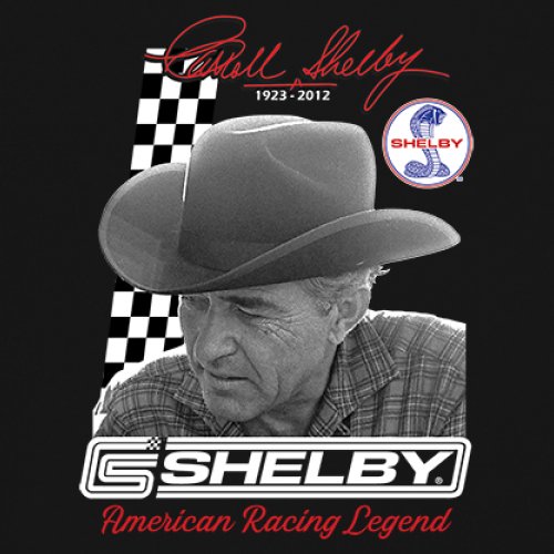 ALTRA Top da uomo Carroll Shelby American Racing Legend Tank Top Cobra Mustang GT500 Carroll