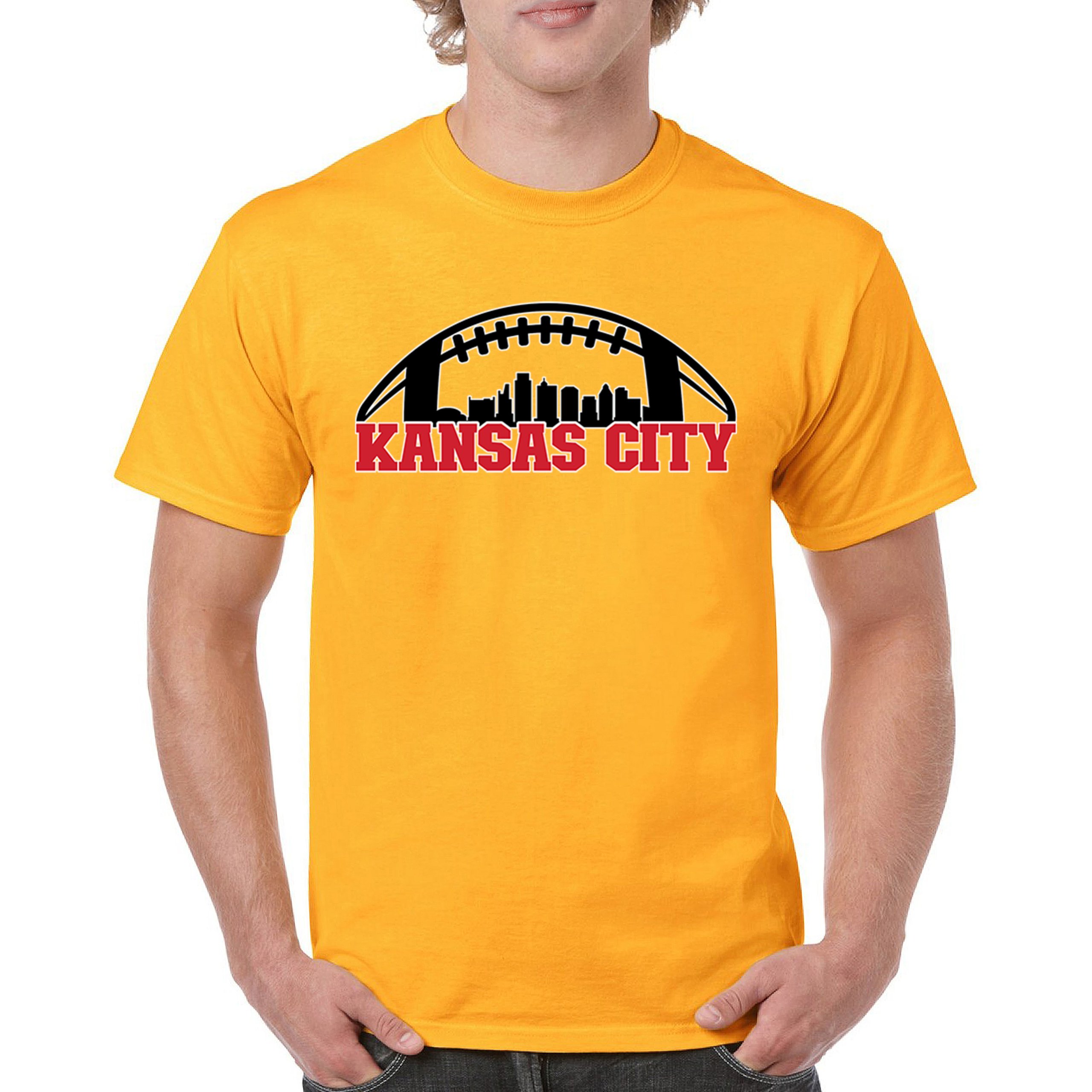 Kansas City Football T-shirt K.C. Skyline Champions Game Day Fan