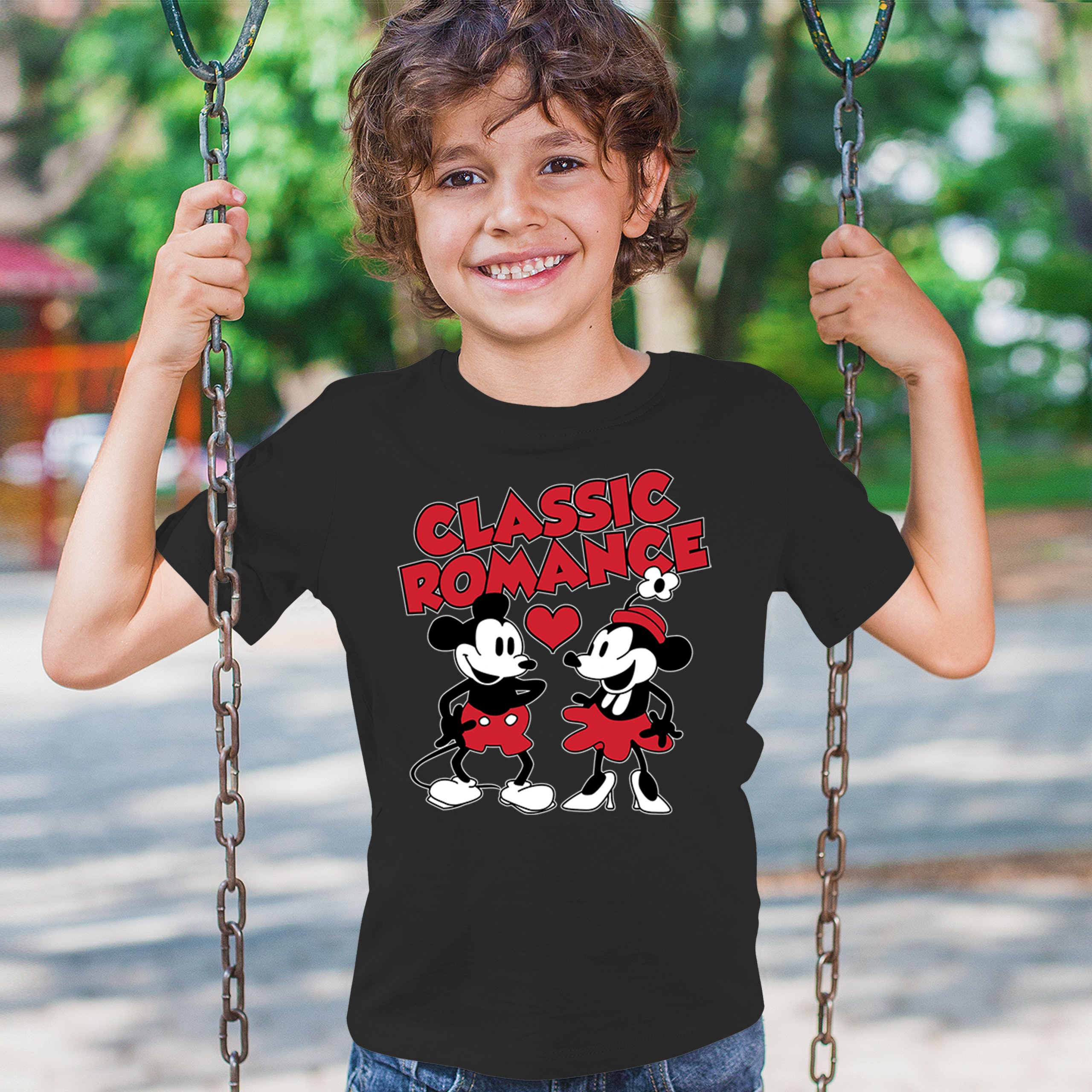 Steamboat Willie Classic Romance Youth T-shirt Cute Cartoon Mouse Retro Kids - Picture 12 of 50