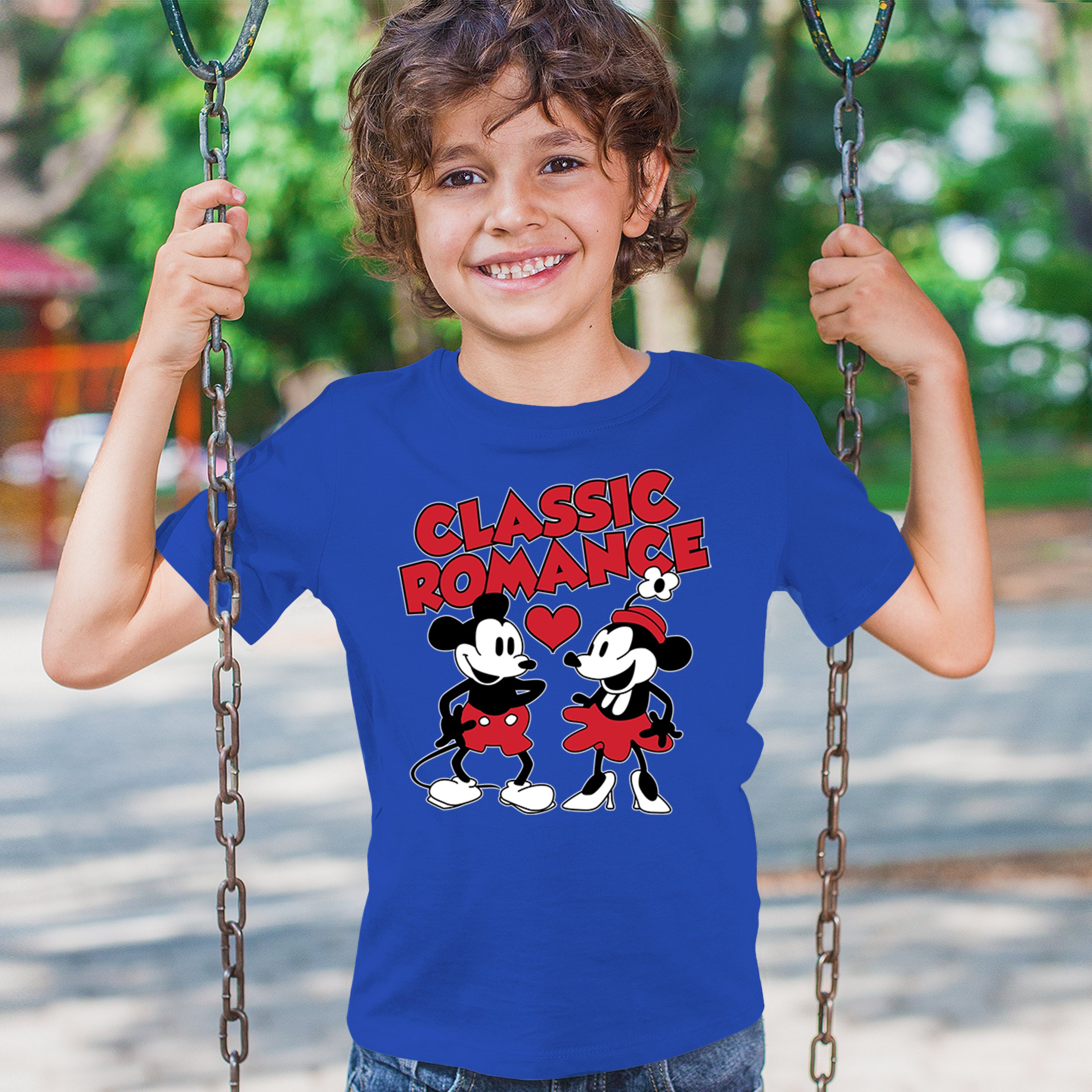 Steamboat Willie Classic Romance Youth T-shirt Cute Cartoon Mouse Retro Kids - Picture 40 of 50