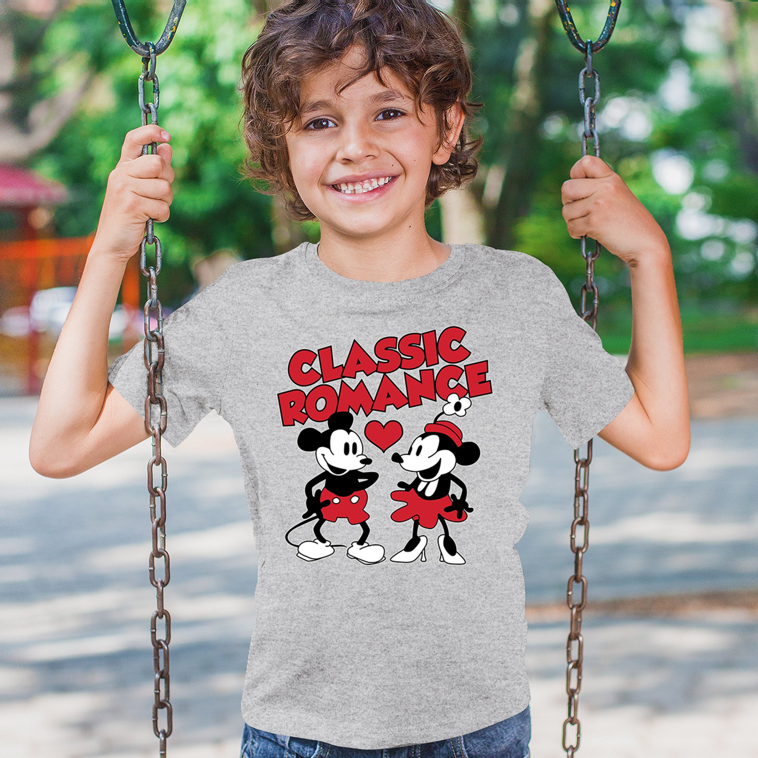 Steamboat Willie Classic Romance Youth T-shirt Cute Cartoon Mouse Retro Kids - Picture 5 of 50
