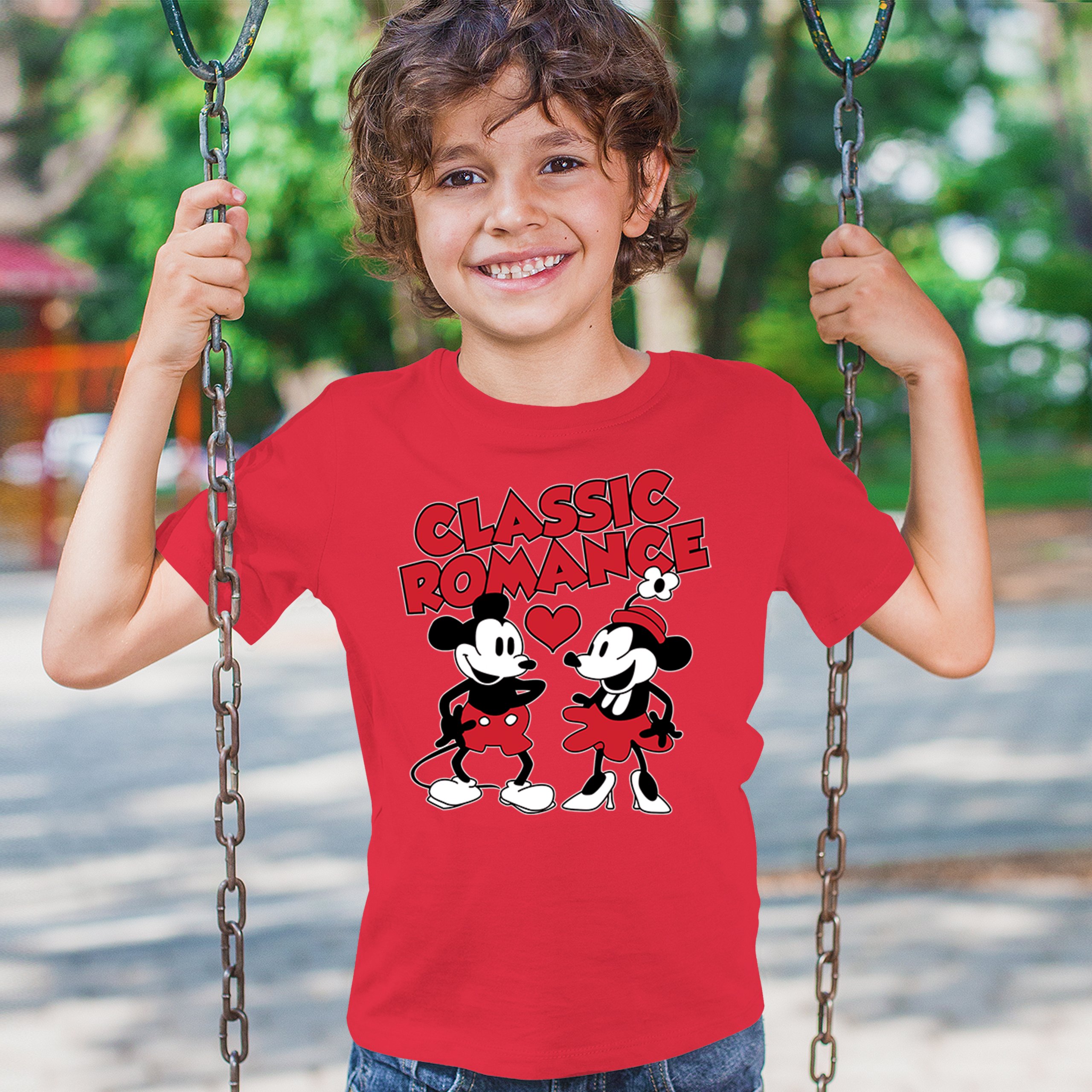 Steamboat Willie Classic Romance Youth T-shirt Cute Cartoon Mouse Retro Kids - Picture 19 of 50