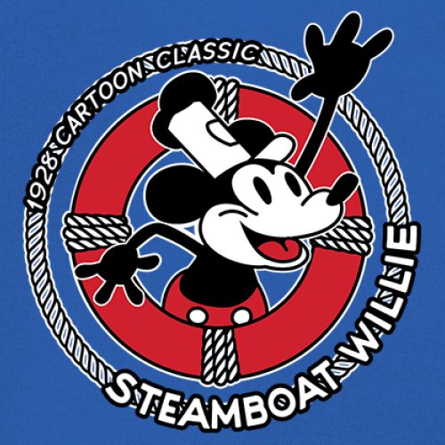 Steamboat Willie Life Preserver Youth T-shirt Funny Classic Cartoon Beach Kids - Picture 39 of 50
