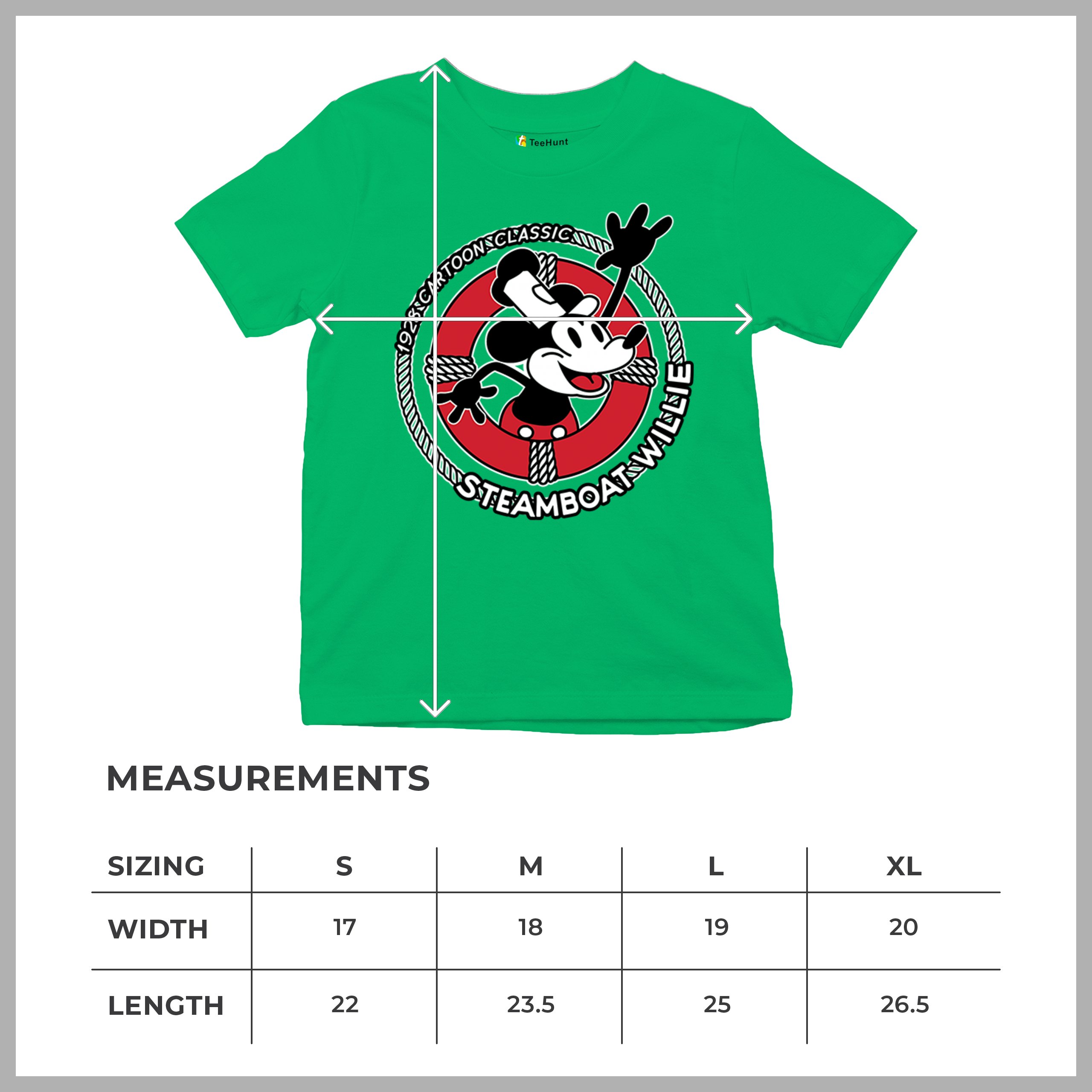 Steamboat Willie Life Preserver Youth T-shirt Funny Classic Cartoon Beach Kids - Picture 36 of 50