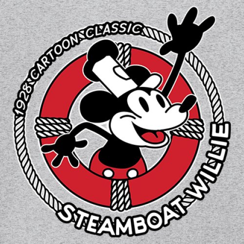 Steamboat Willie Life Preserver Youth T-shirt Funny Classic Cartoon Beach Kids - Picture 4 of 50