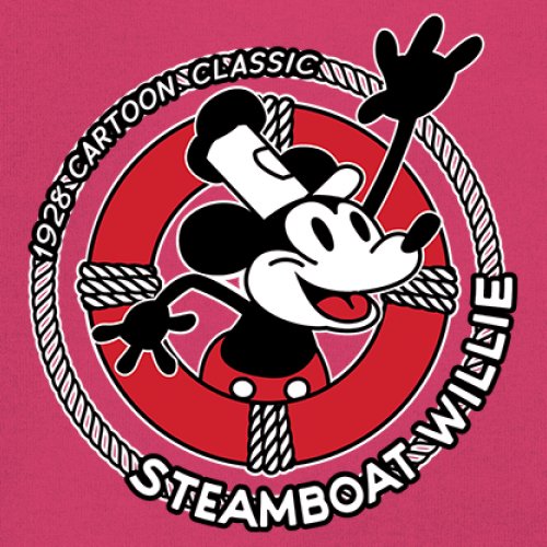 Steamboat Willie Life Preserver Youth T-shirt Funny Classic Cartoon Beach Kids - Picture 46 of 50