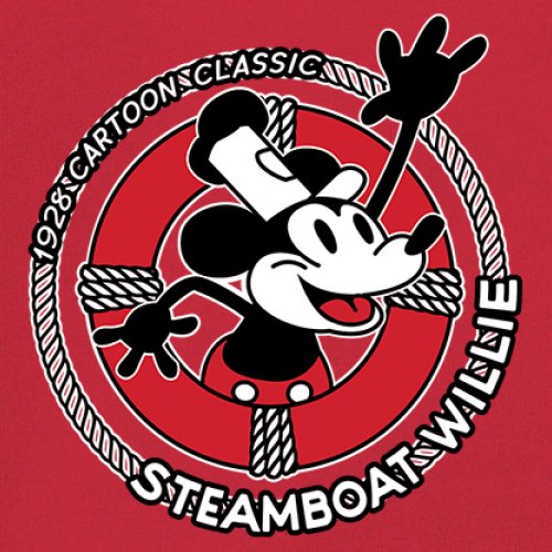 Steamboat Willie Life Preserver Youth T-shirt Funny Classic Cartoon Beach Kids - Picture 18 of 50