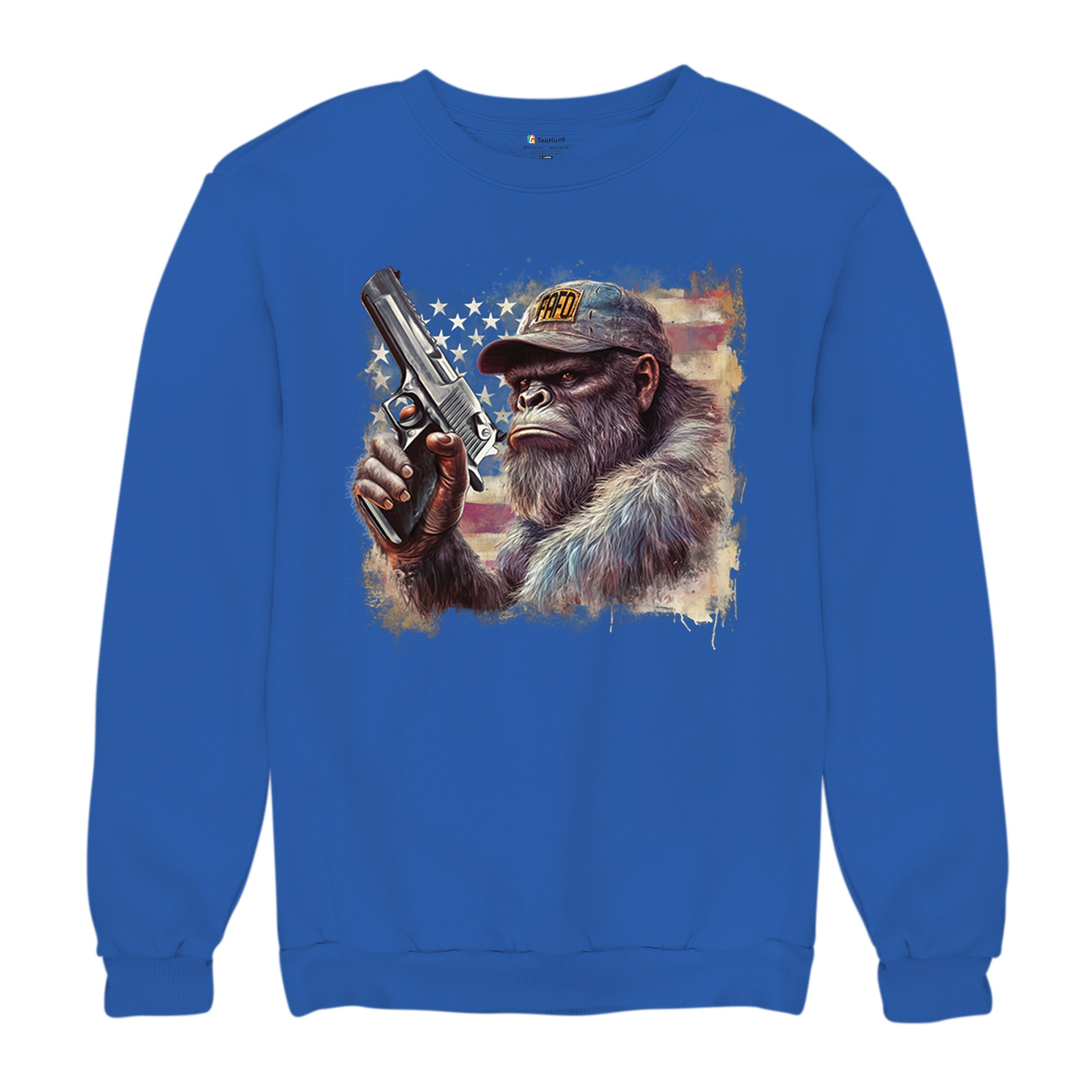 FAFO Bigfoot Sweatshirt F Around and Find Out American 2nd Amendment Crewneck - Picture 48 of 50