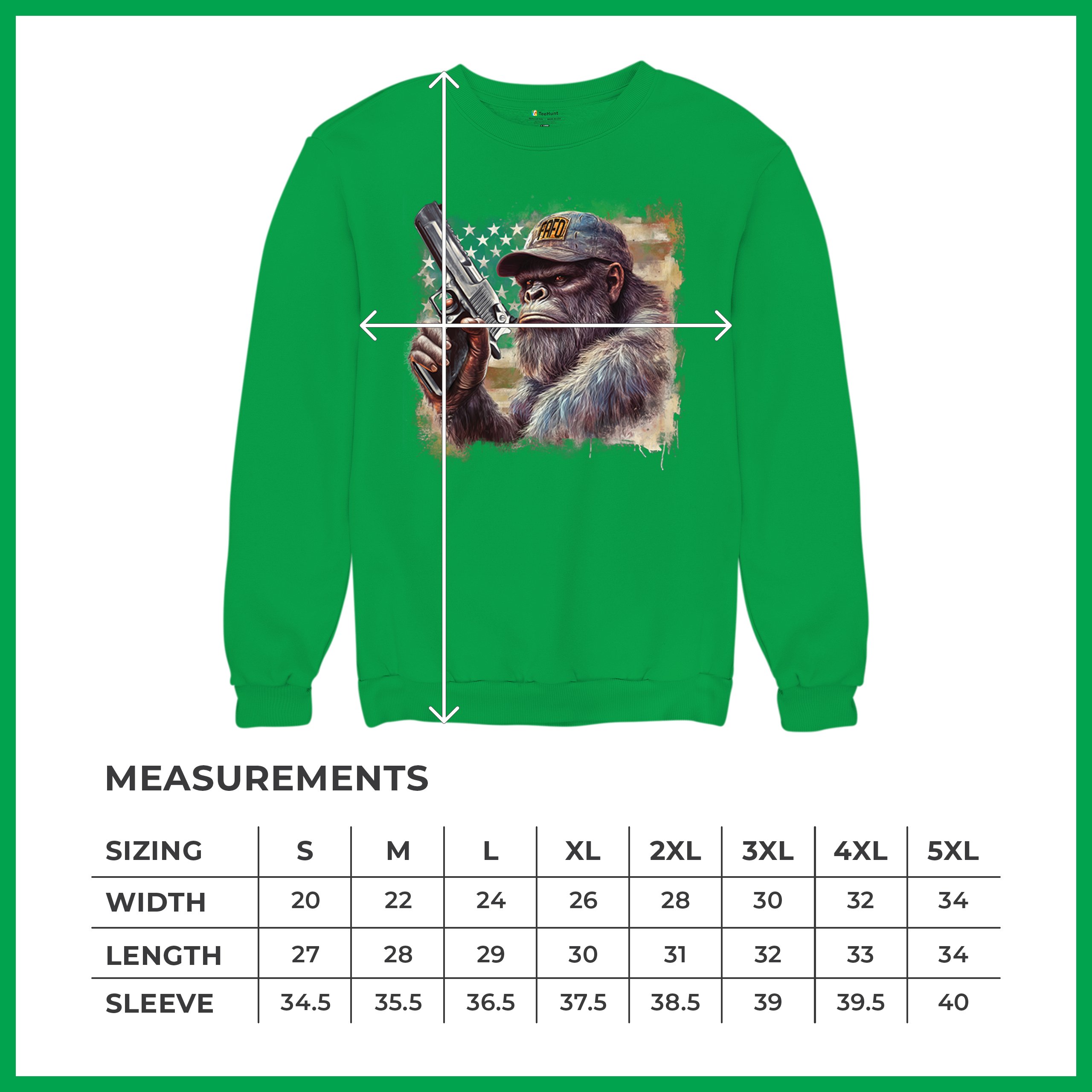 FAFO Bigfoot Sweatshirt F Around and Find Out American 2nd Amendment Crewneck - Picture 43 of 50