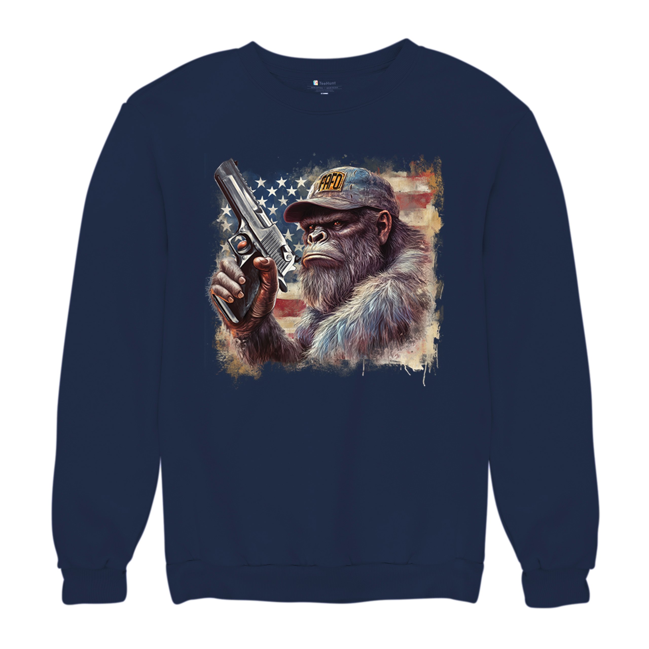 FAFO Bigfoot Sweatshirt F Around and Find Out American 2nd Amendment Crewneck - Picture 34 of 50
