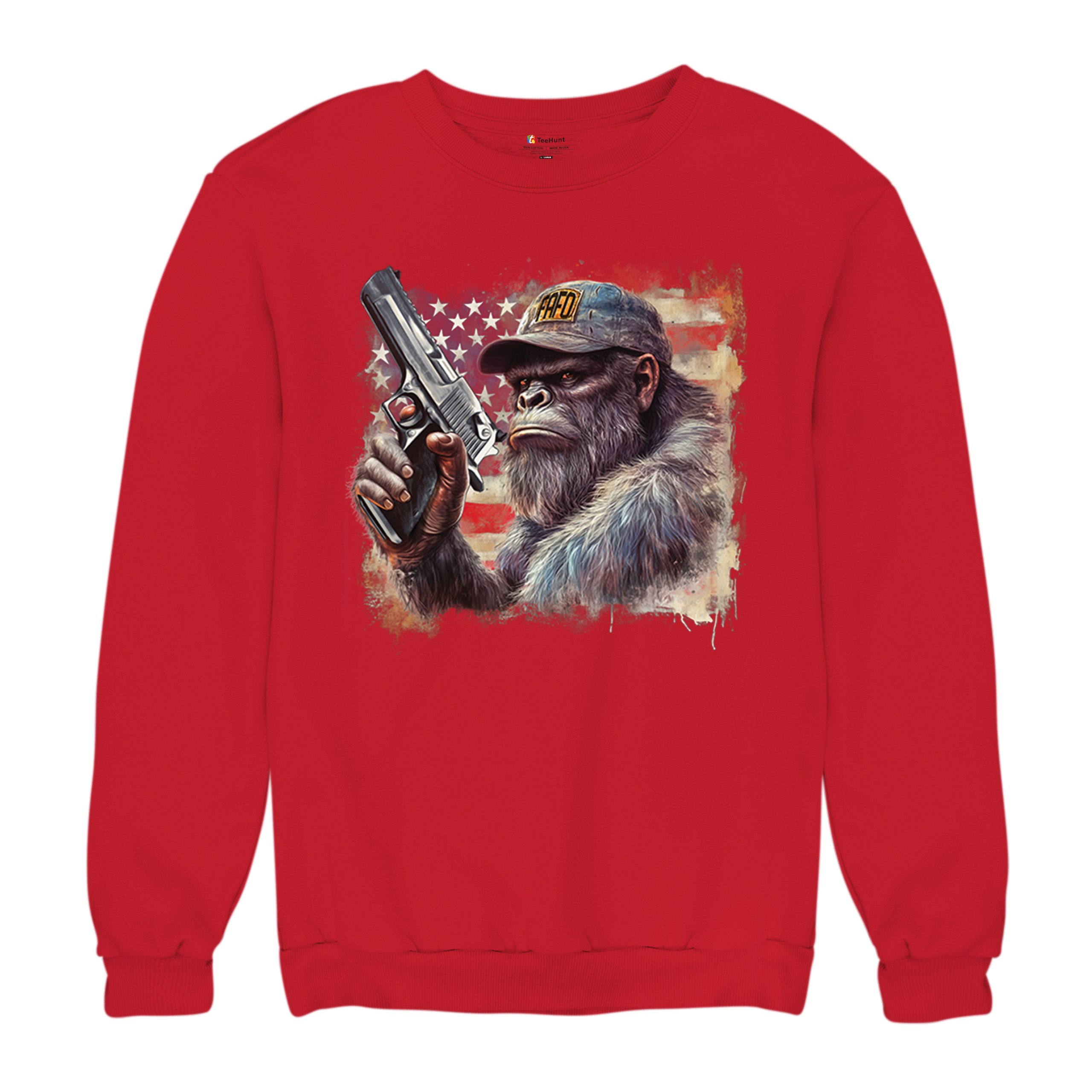 FAFO Bigfoot Sweatshirt F Around and Find Out American 2nd Amendment Crewneck - Picture 20 of 50