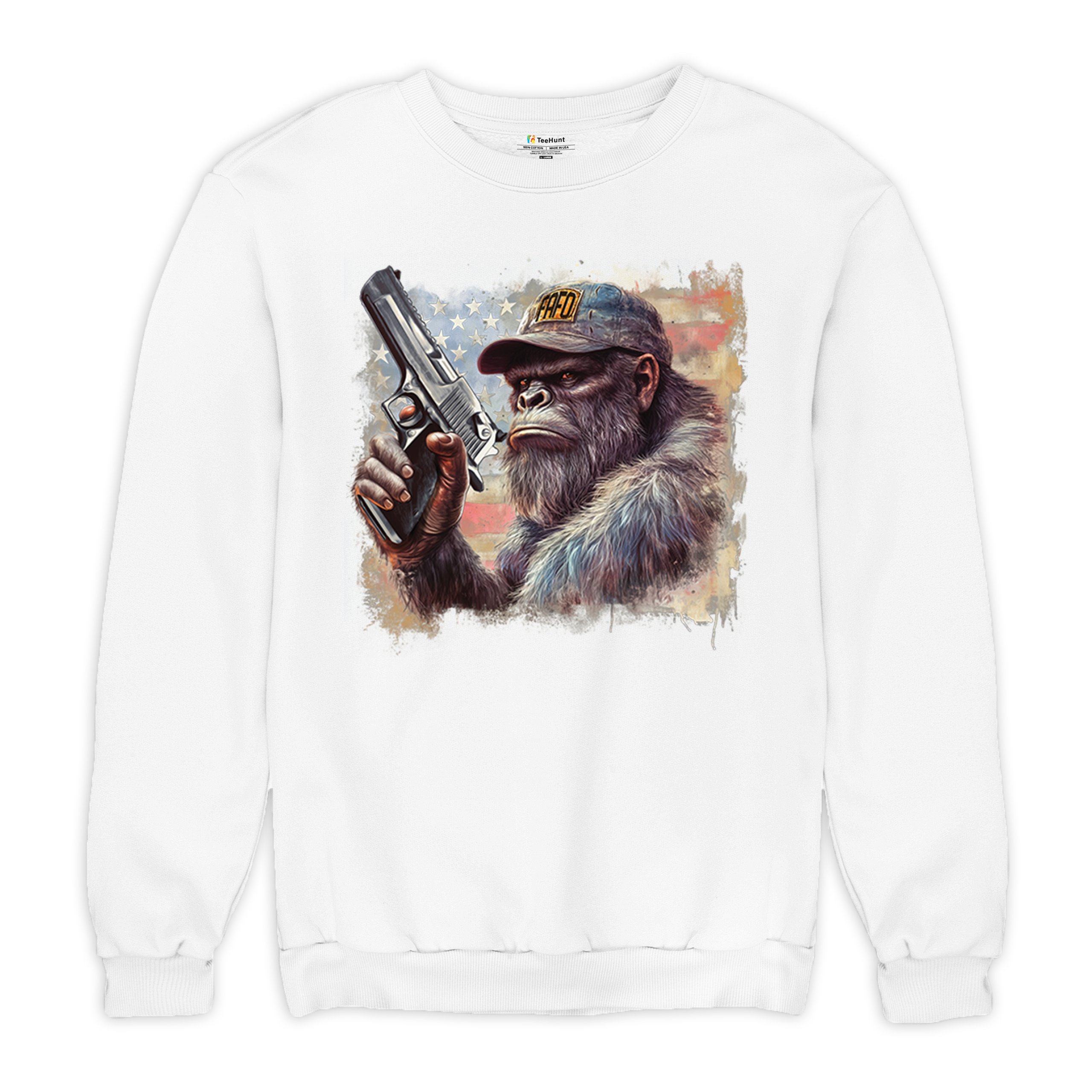 FAFO Bigfoot Sweatshirt F Around and Find Out American 2nd Amendment Crewneck - Picture 27 of 50