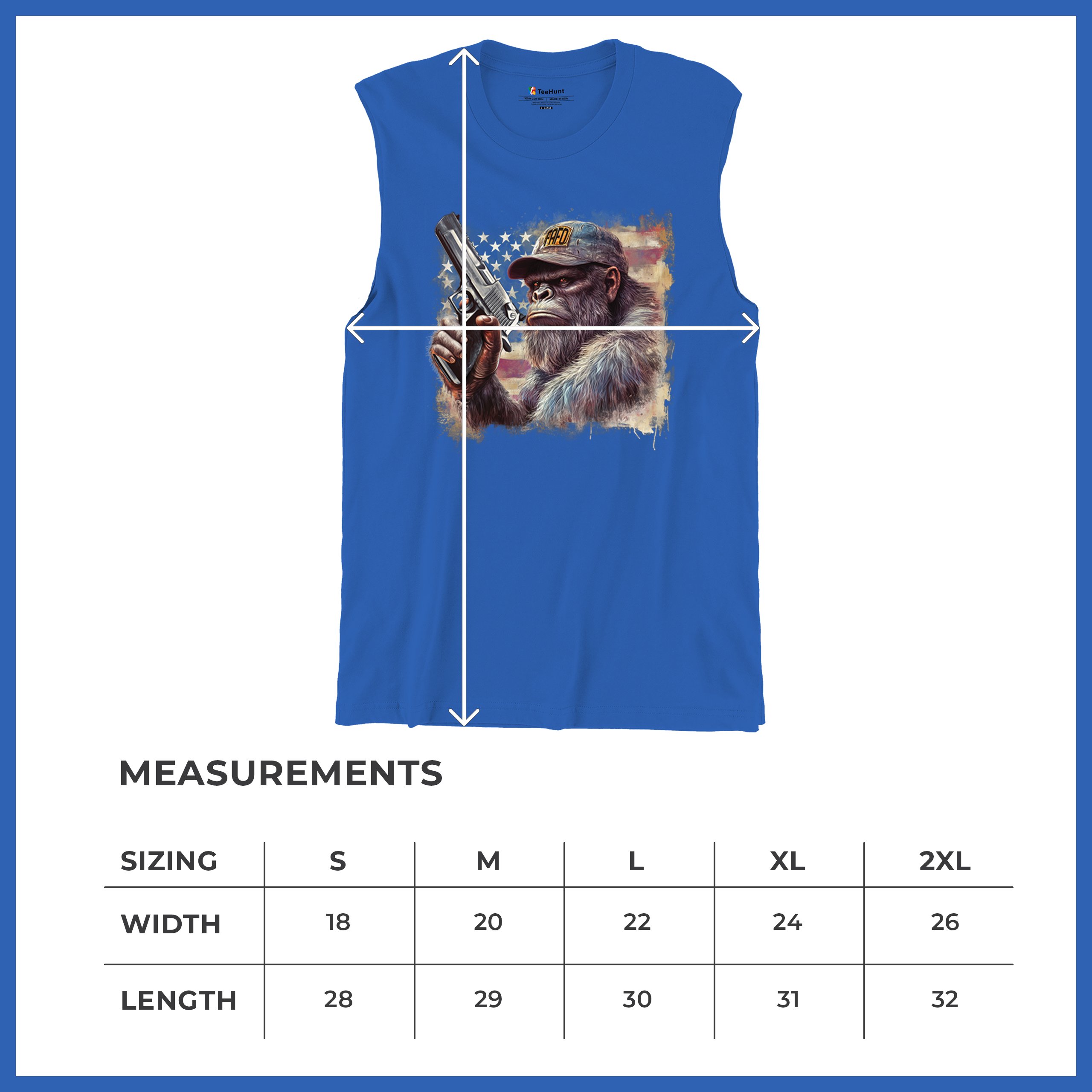 FAFO Bigfoot Muscle Shirt F Around and Find Out American 2nd Amendment Men's - Picture 43 of 43