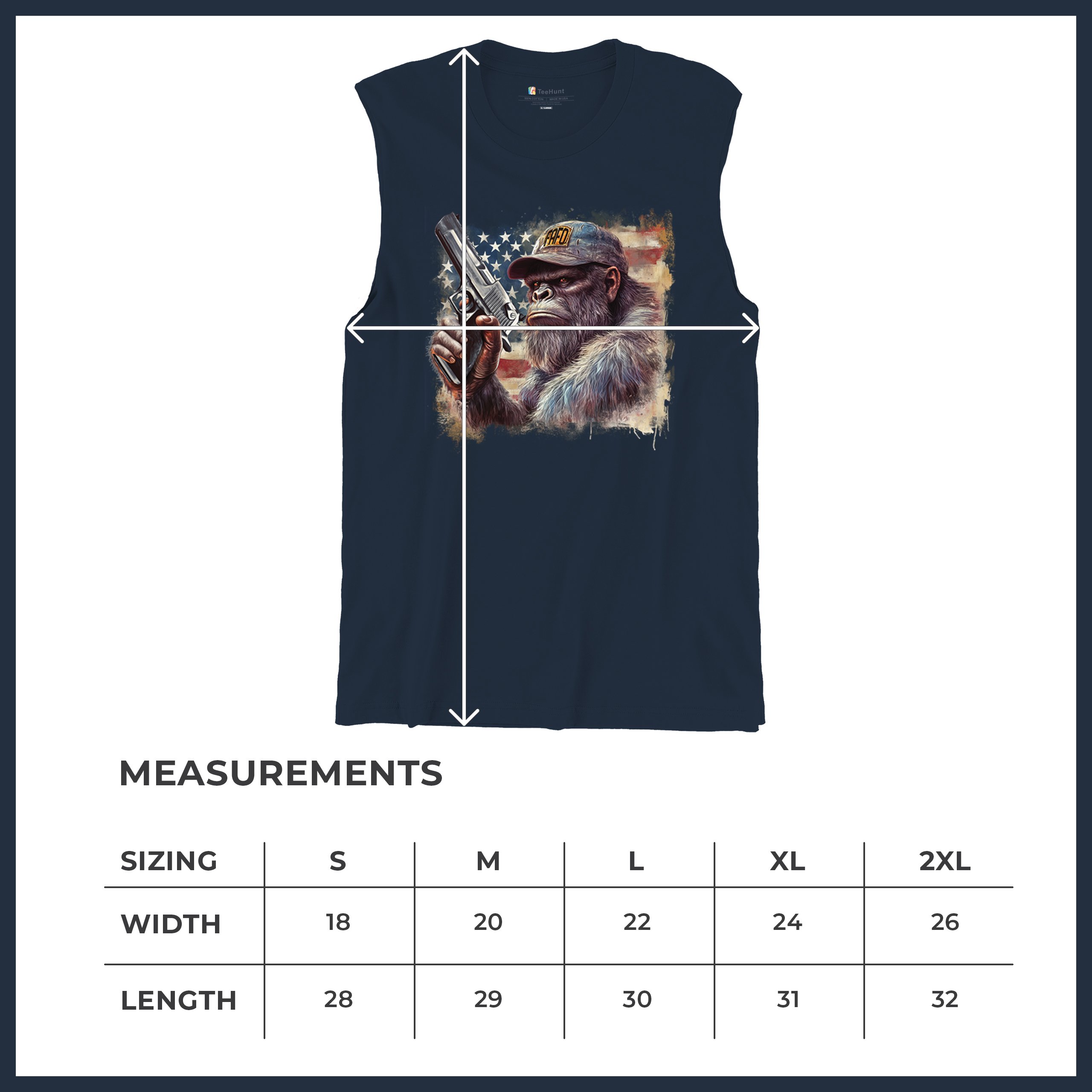 FAFO Bigfoot Muscle Shirt F Around and Find Out American 2nd Amendment Men's - Picture 36 of 43