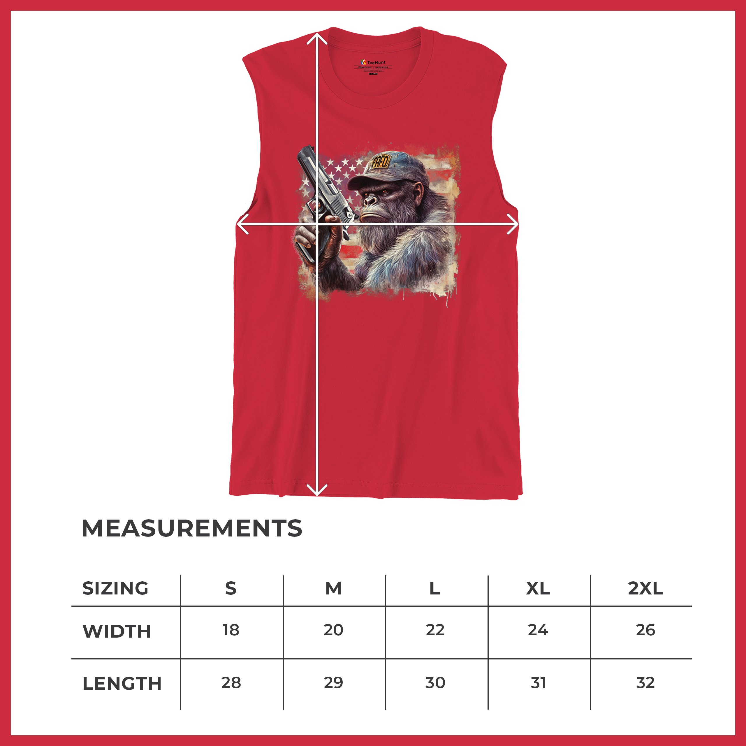 FAFO Bigfoot Muscle Shirt F Around and Find Out American 2nd Amendment Men's - Picture 22 of 43
