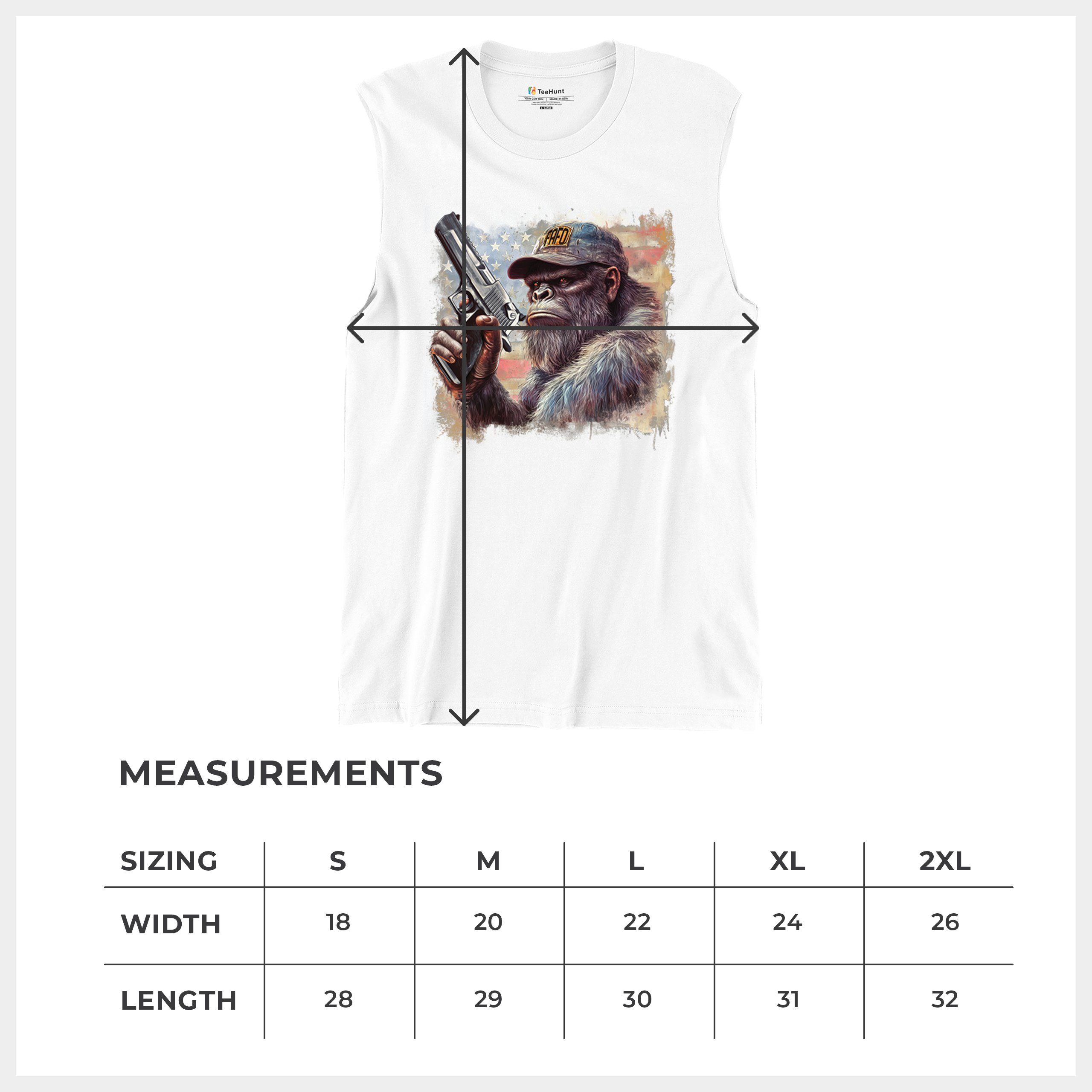 FAFO Bigfoot Muscle Shirt F Around and Find Out American 2nd Amendment Men's - Picture 29 of 43