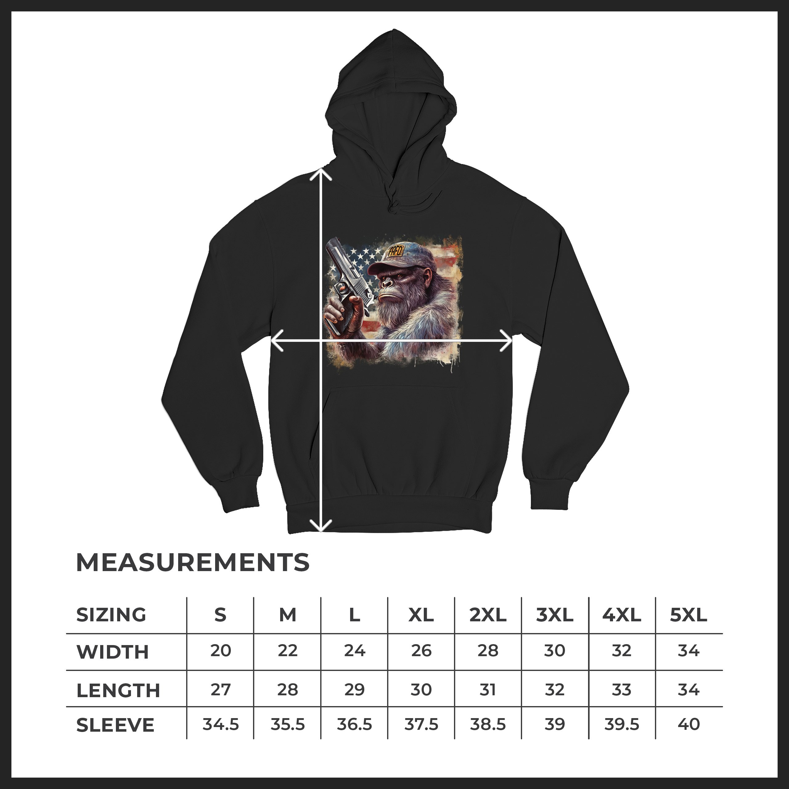 FAFO Bigfoot Sweatshirt F Around and Find Out American 2nd Amendment Hoodie - Picture 8 of 57