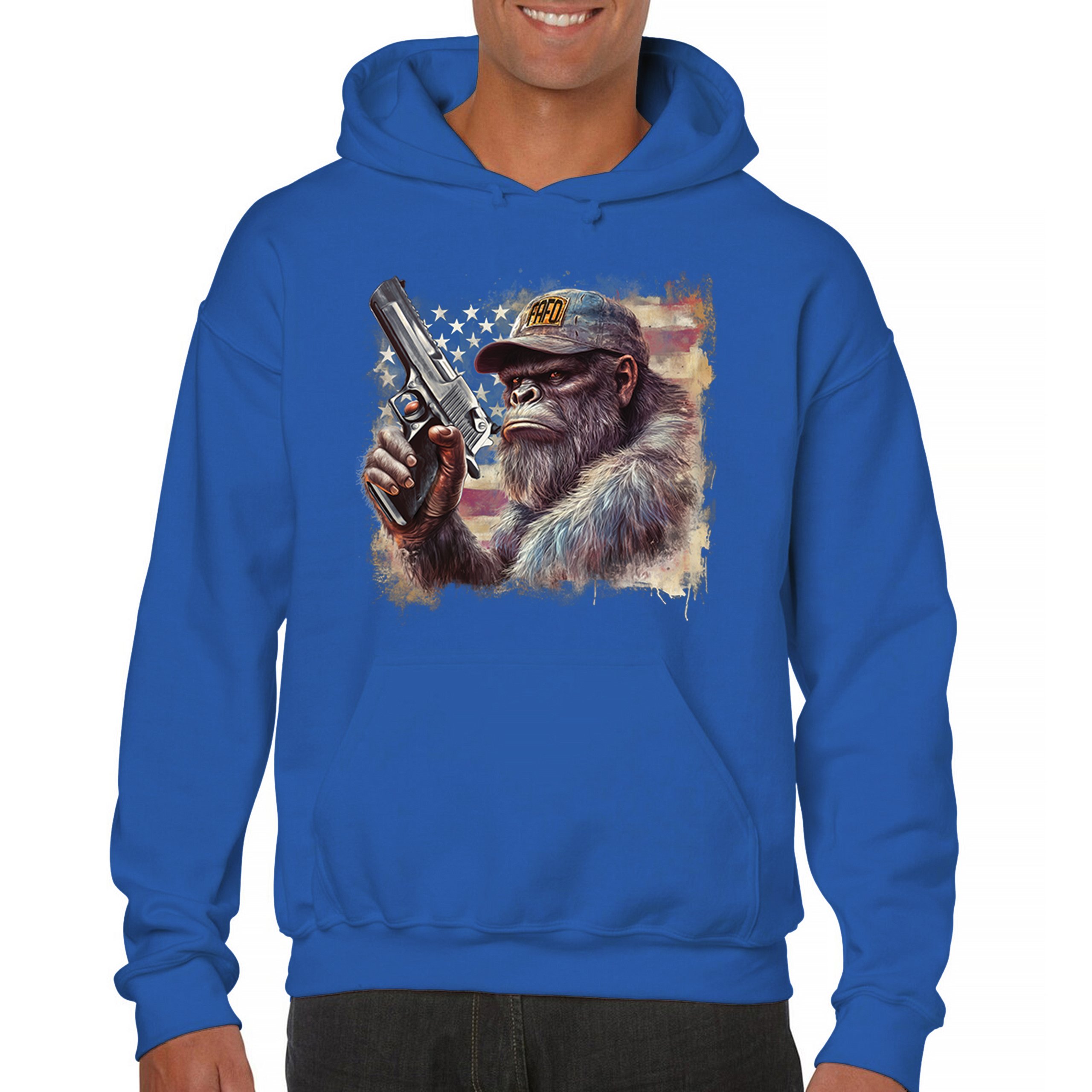 FAFO Bigfoot Sweatshirt F Around and Find Out American 2nd Amendment Hoodie - Picture 44 of 57