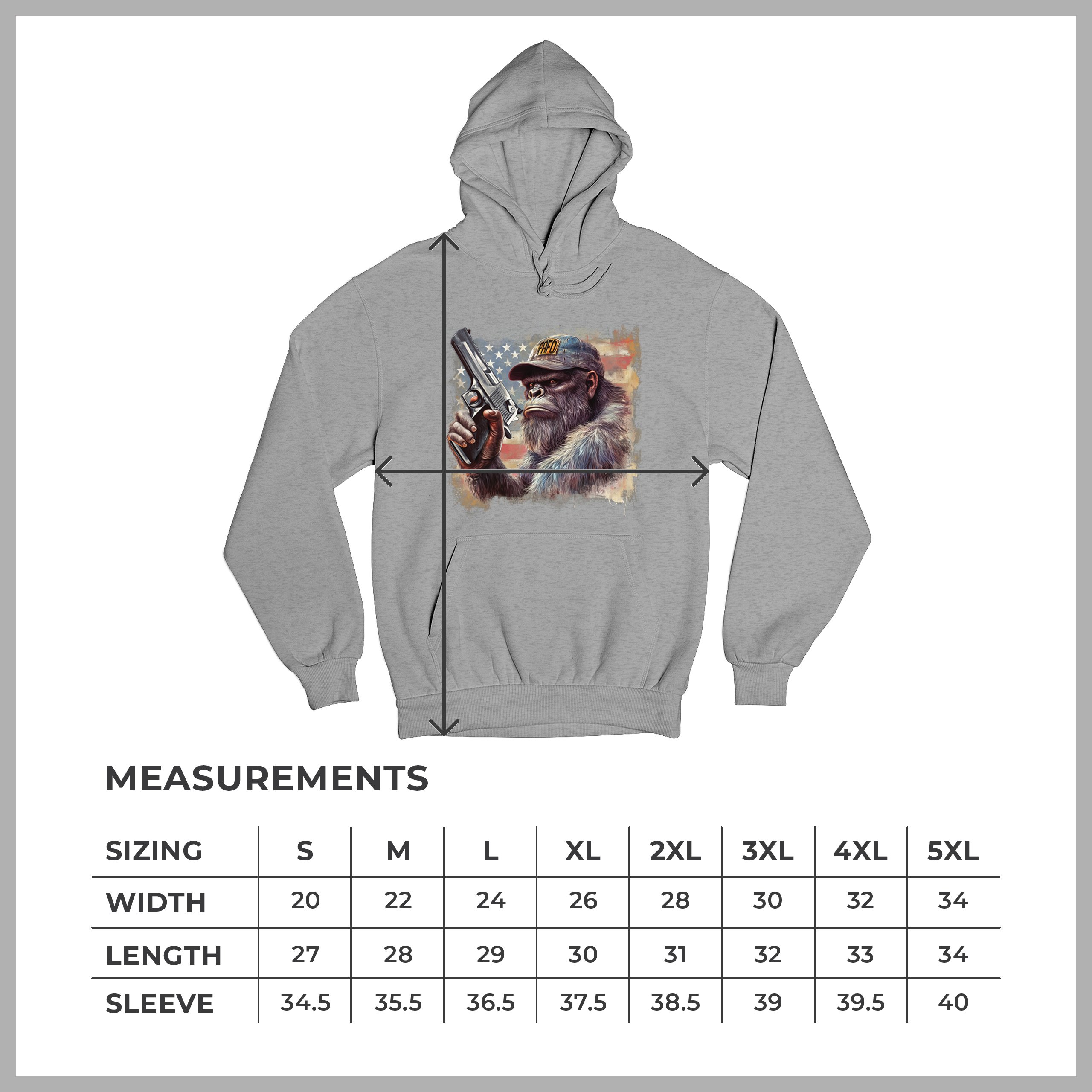 FAFO Bigfoot Sweatshirt F Around and Find Out American 2nd Amendment Hoodie - Picture 15 of 57