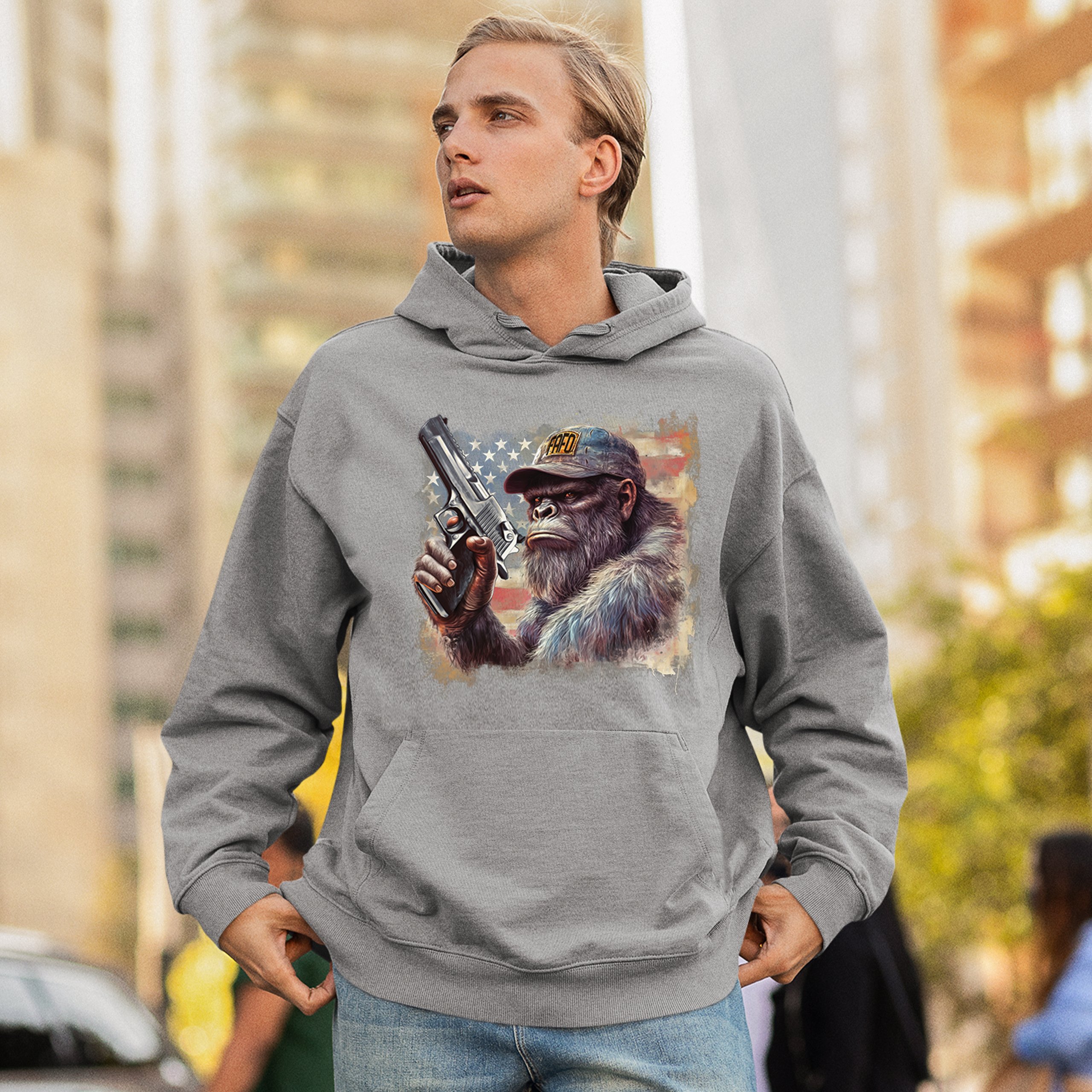 FAFO Bigfoot Sweatshirt F Around and Find Out American 2nd Amendment Hoodie - Picture 12 of 57